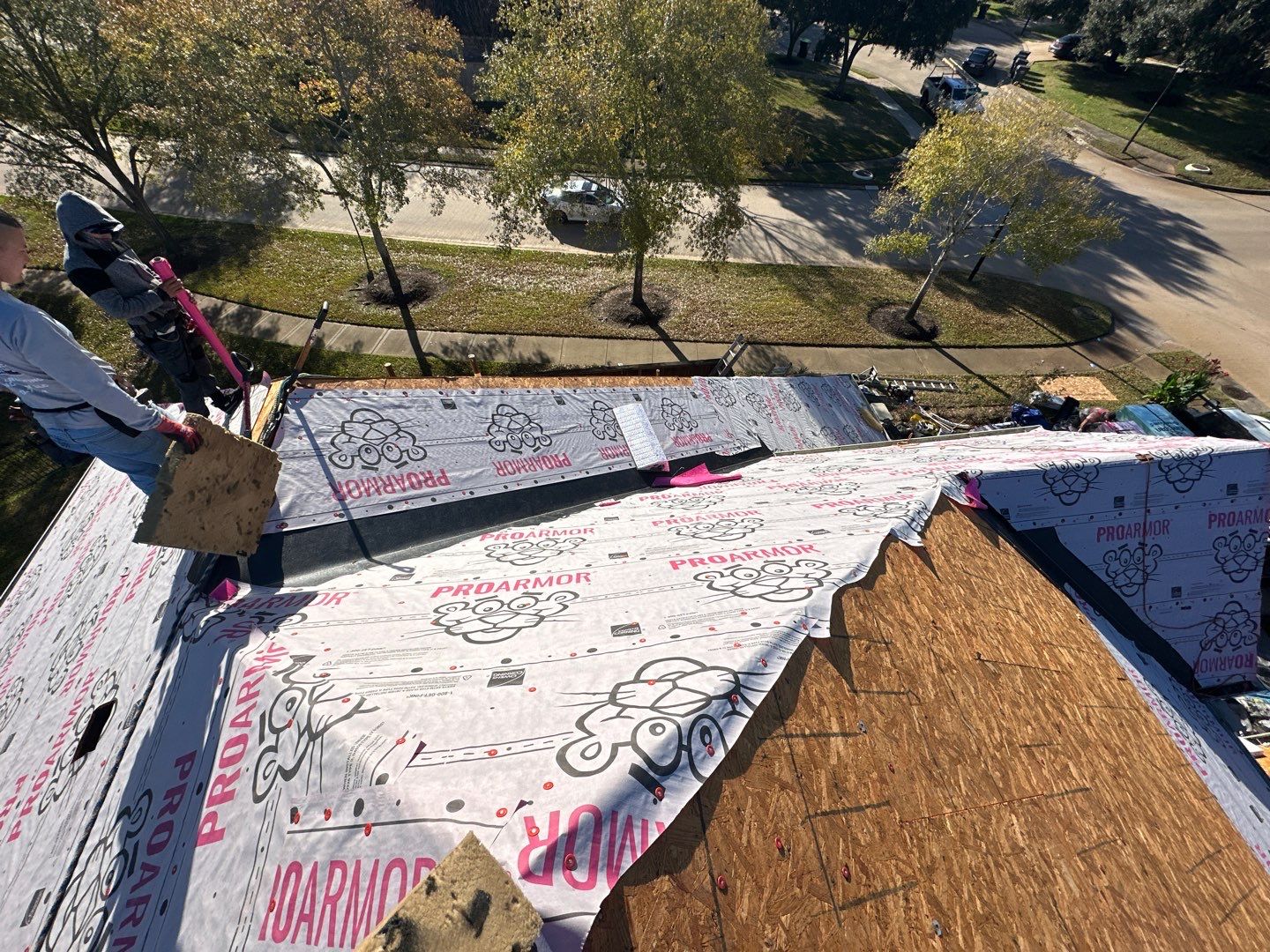 Residential Roofing Installation using Owen's Corning Duration (Lifetime) Shingles by Roof Repair Company
