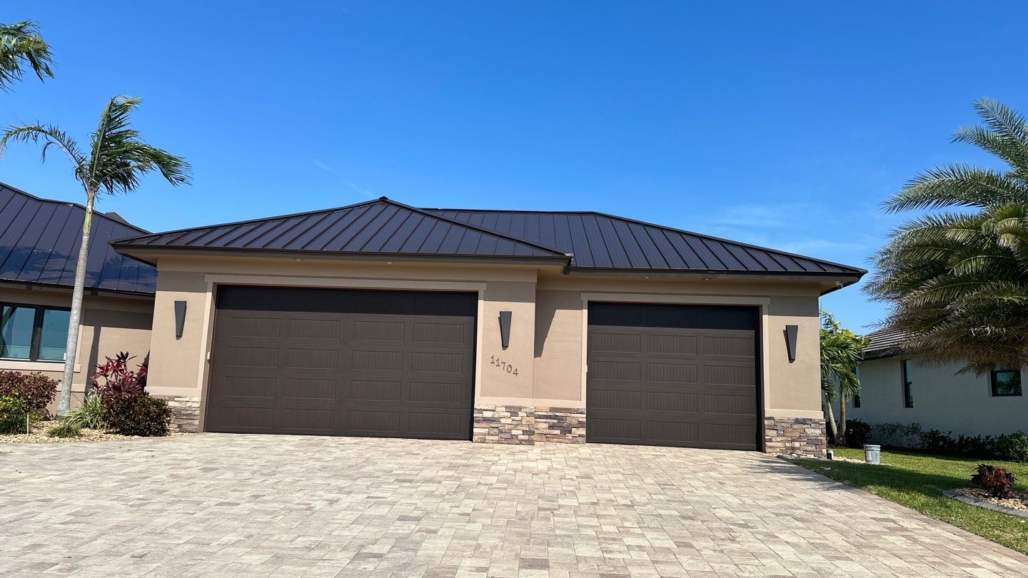 Residential Roofing Installation using Standing Seam Metal Roof in Cape Coral, FL by International Roofing