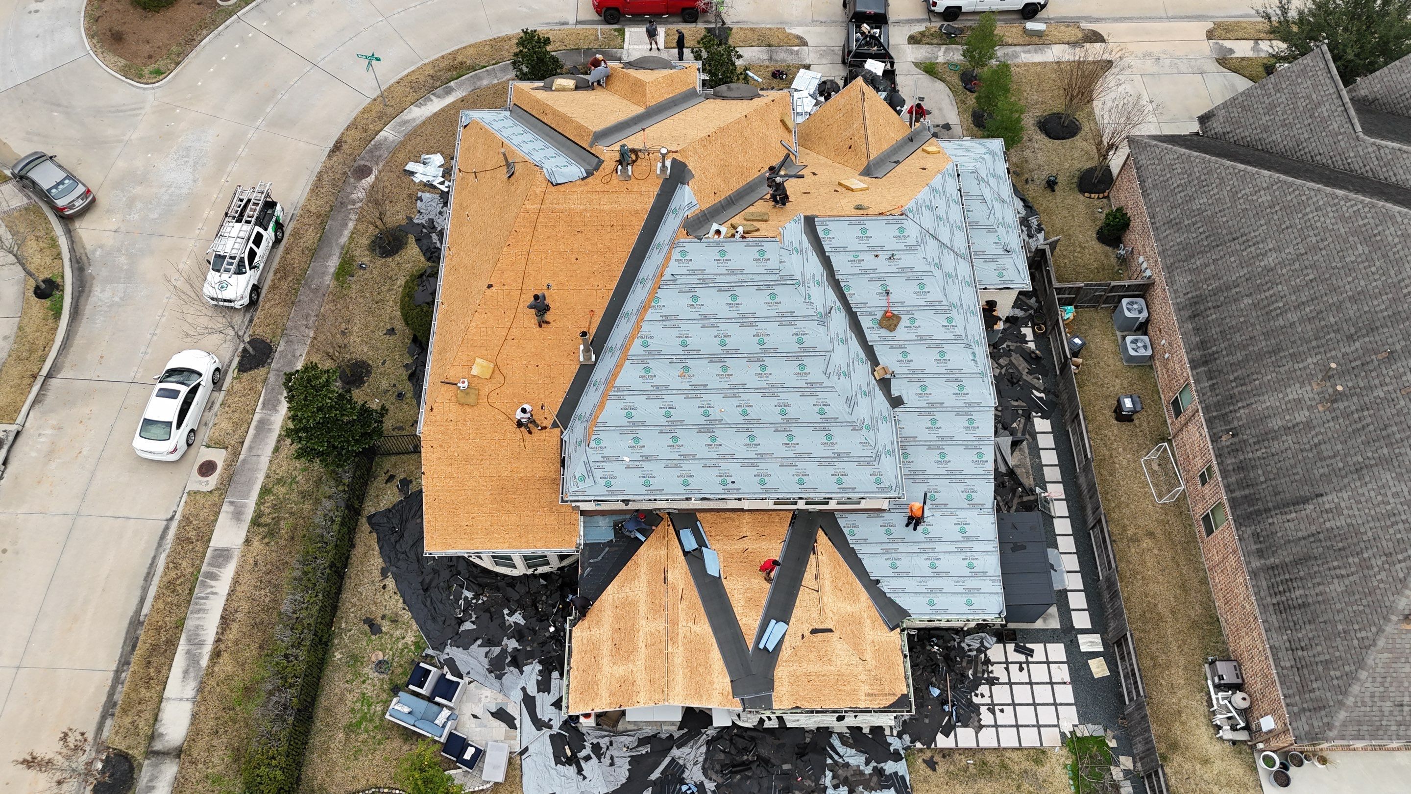 Roof Replacement in Cypress after Customer sustained Hail Damage! by Core Four Roofing