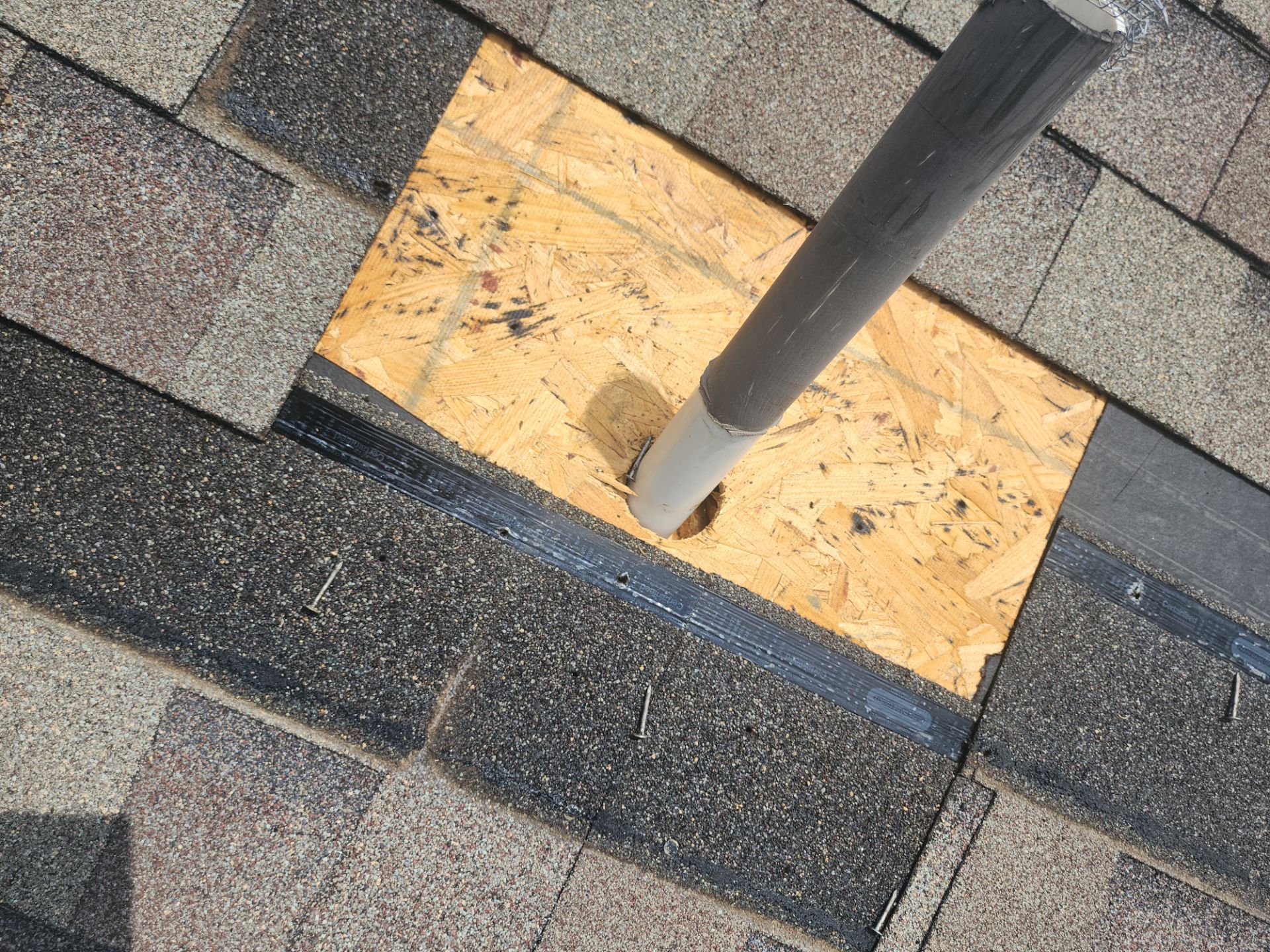 Hail Damage using Owen's Corning Duration (Lifetime) Shingles by Roof Repair Company