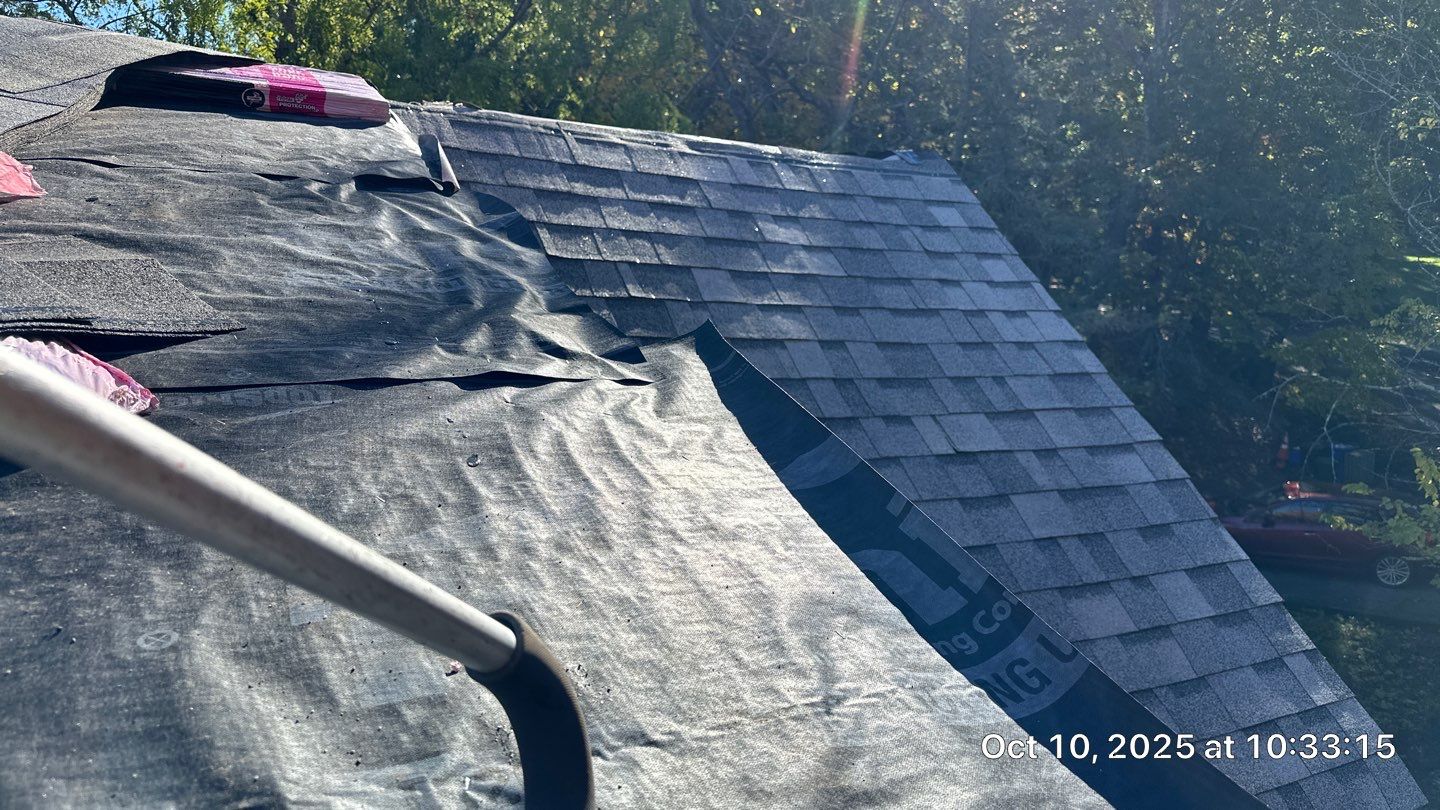 Full Roof & Porch EPDM Replacement with Skylight and Chimney Repairs by Mighty Dog Roofing of Greater Middlesex County