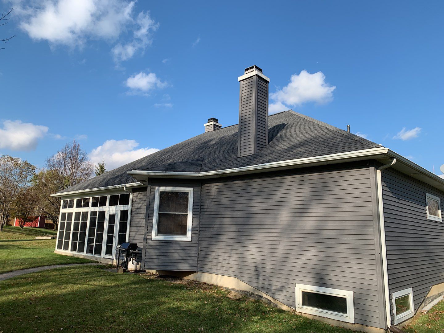 Black Frost Exposed Fastener Metal Roof in Fort Wayne, Indiana by 4Ever Metal Roofing