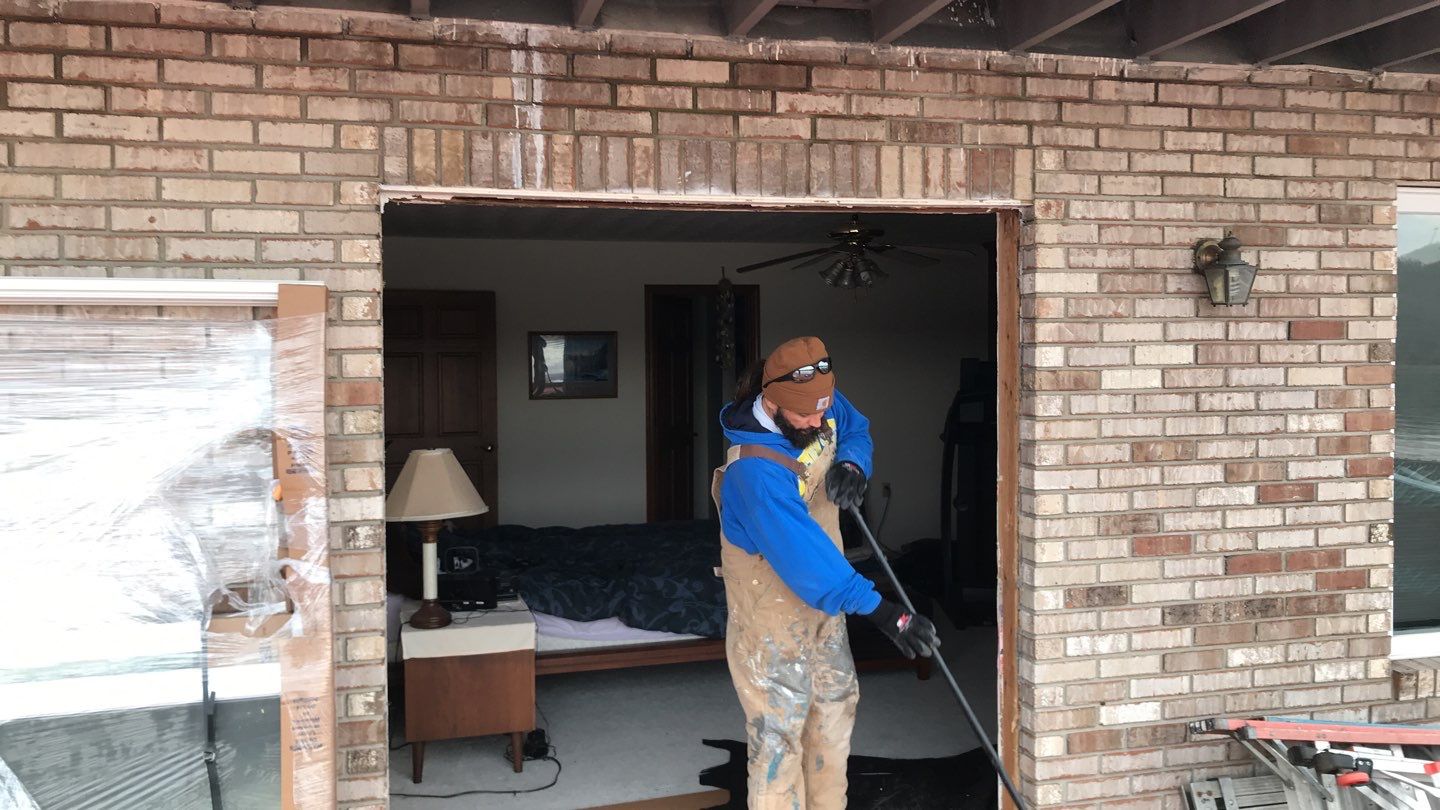 Deck Refurbush and Door Replacement using Trex Decking and Railing.  Polaris Patio Doors by Secure Construction Company Inc
