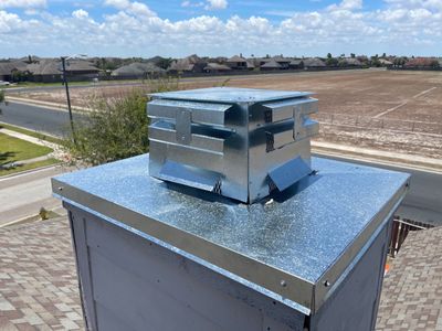 Chimney Cap Replacement using Custom Fabricated Steel