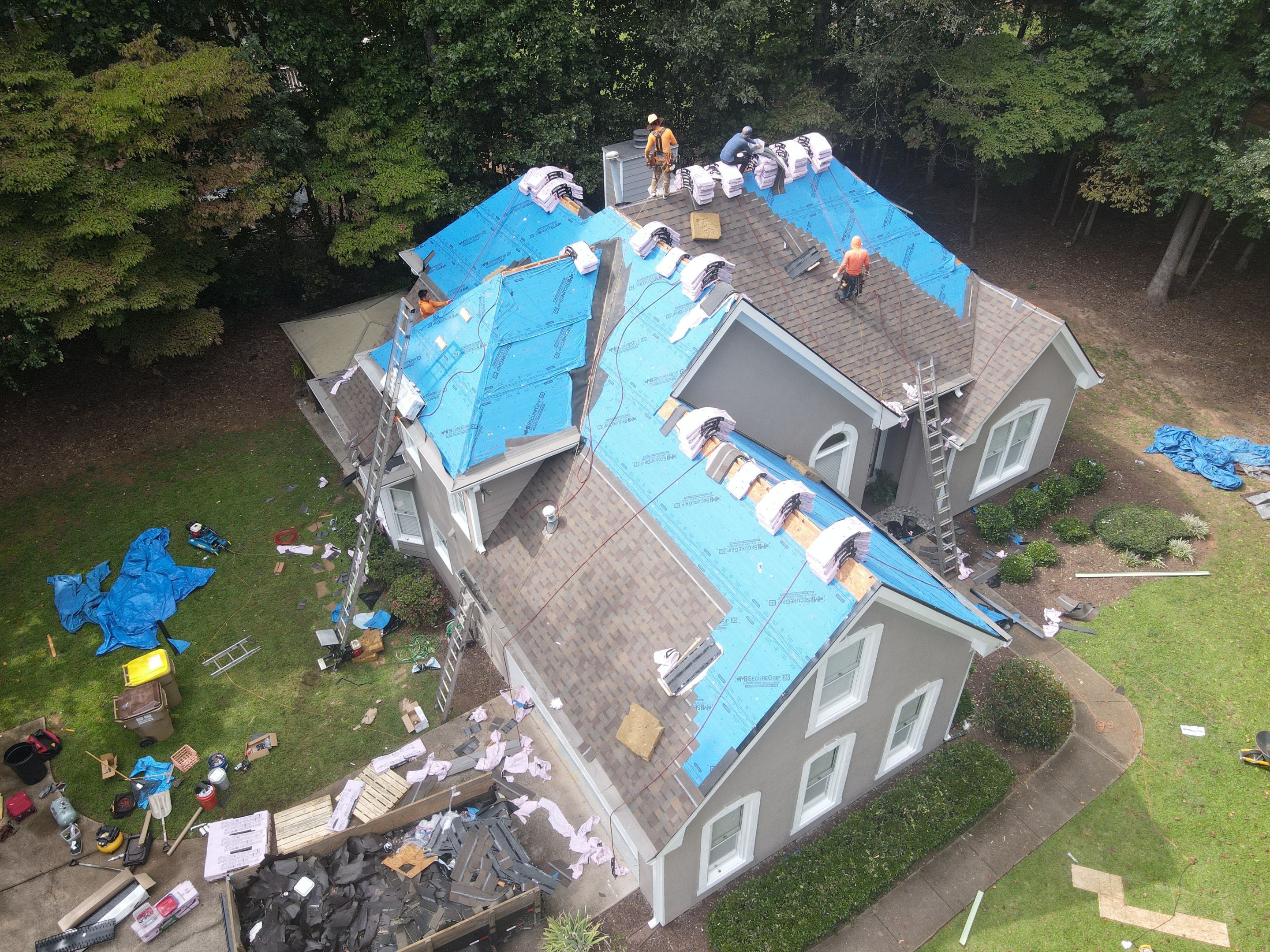 Residential Roofing Installation using Owens Corning by Inspector Roofing and Restoration