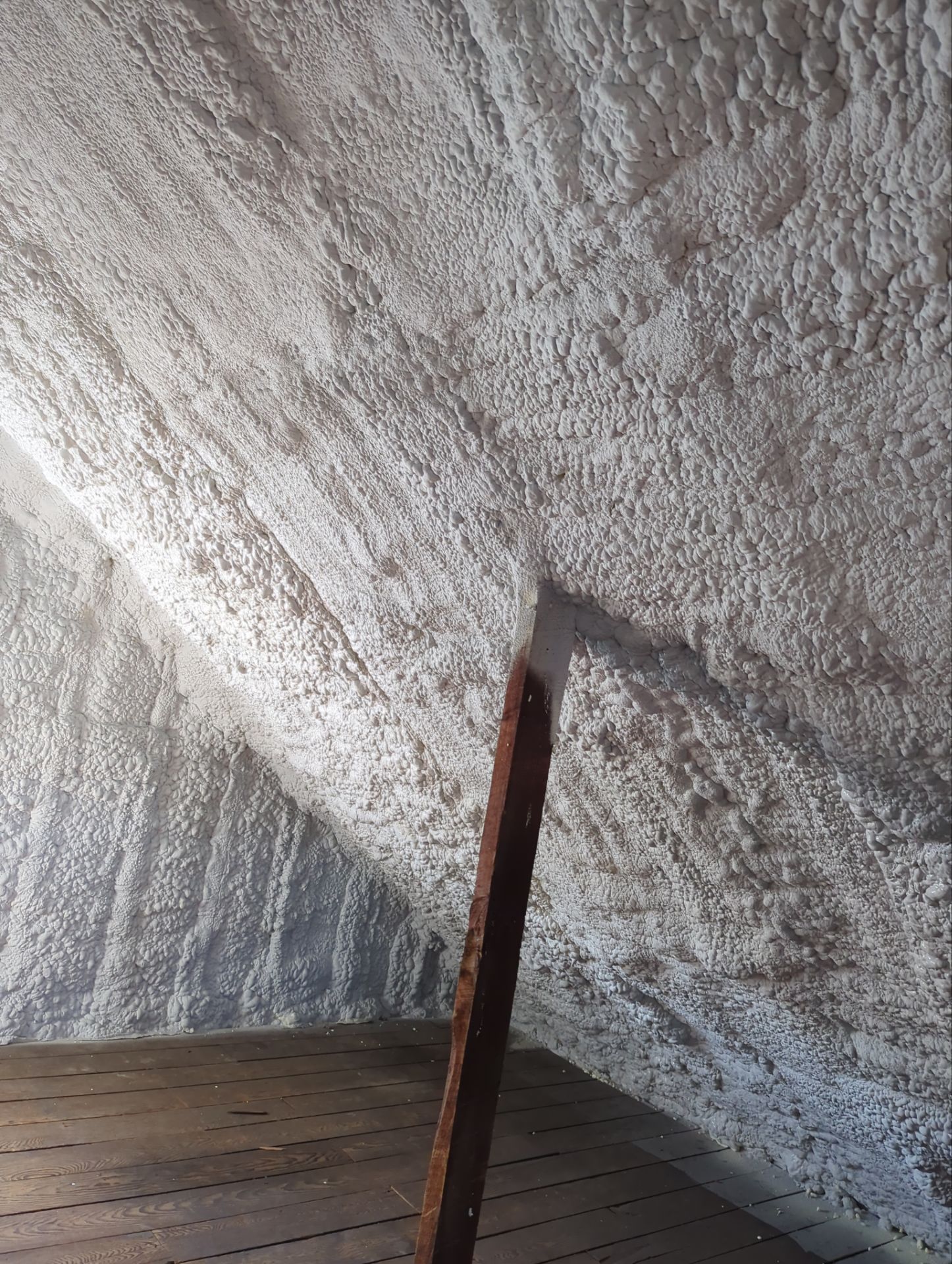 Attic Insulation using open cell spray foam by NYS Foam & Energy