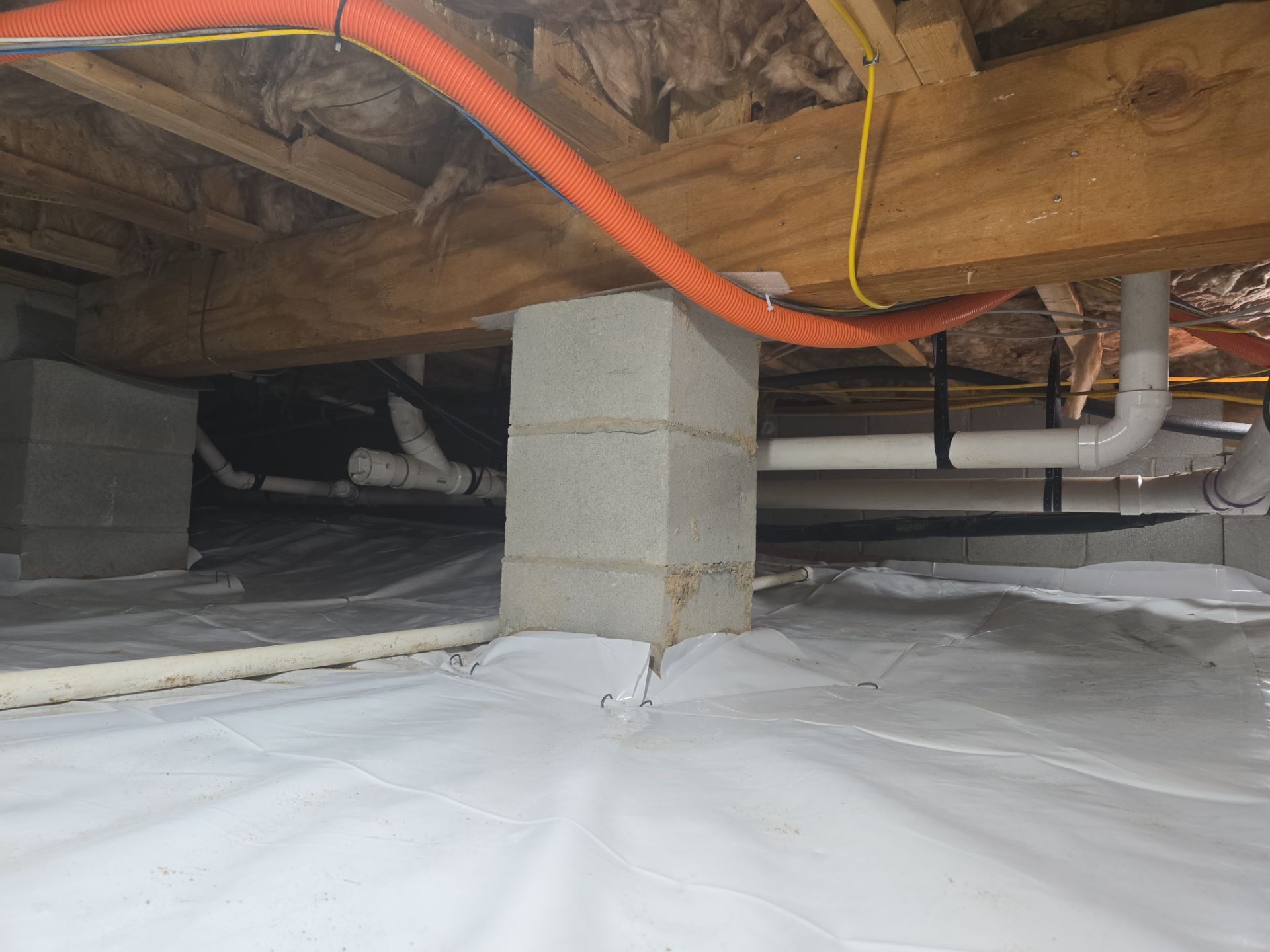 Project in Smithfield by Patriot Crawl Space Repairs