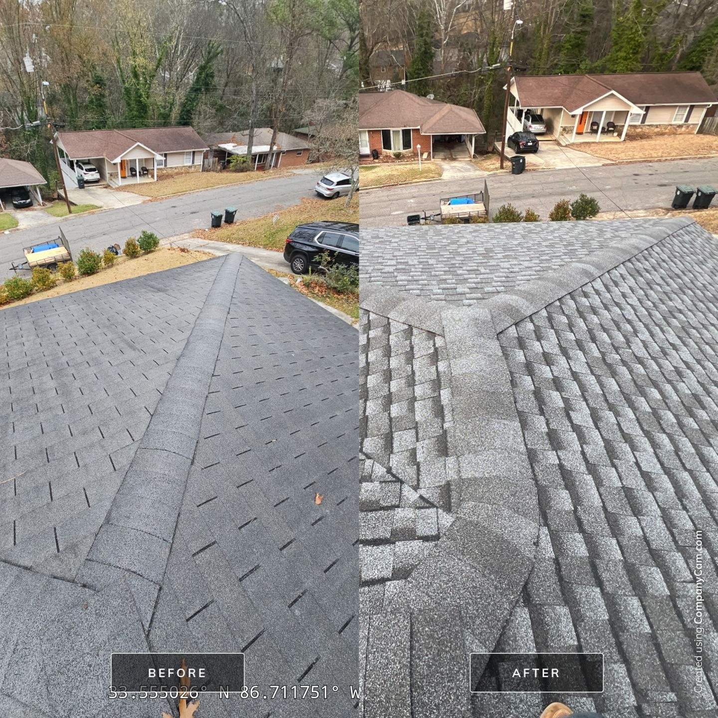 Residential Roof Replacement in Birmingham (Pewter Gray) by The Roofing Dudes