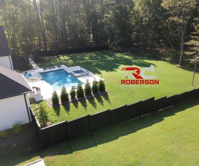 Fence Stain using Wood Defender Black