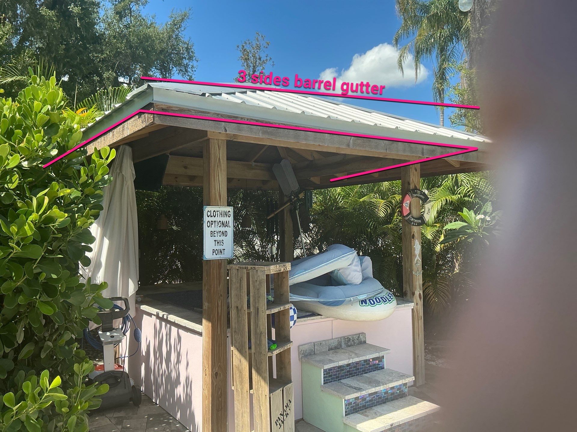 Galvalume Half Round Seamless Gutters and Downspouts in Valrico FL by Gutter Professors