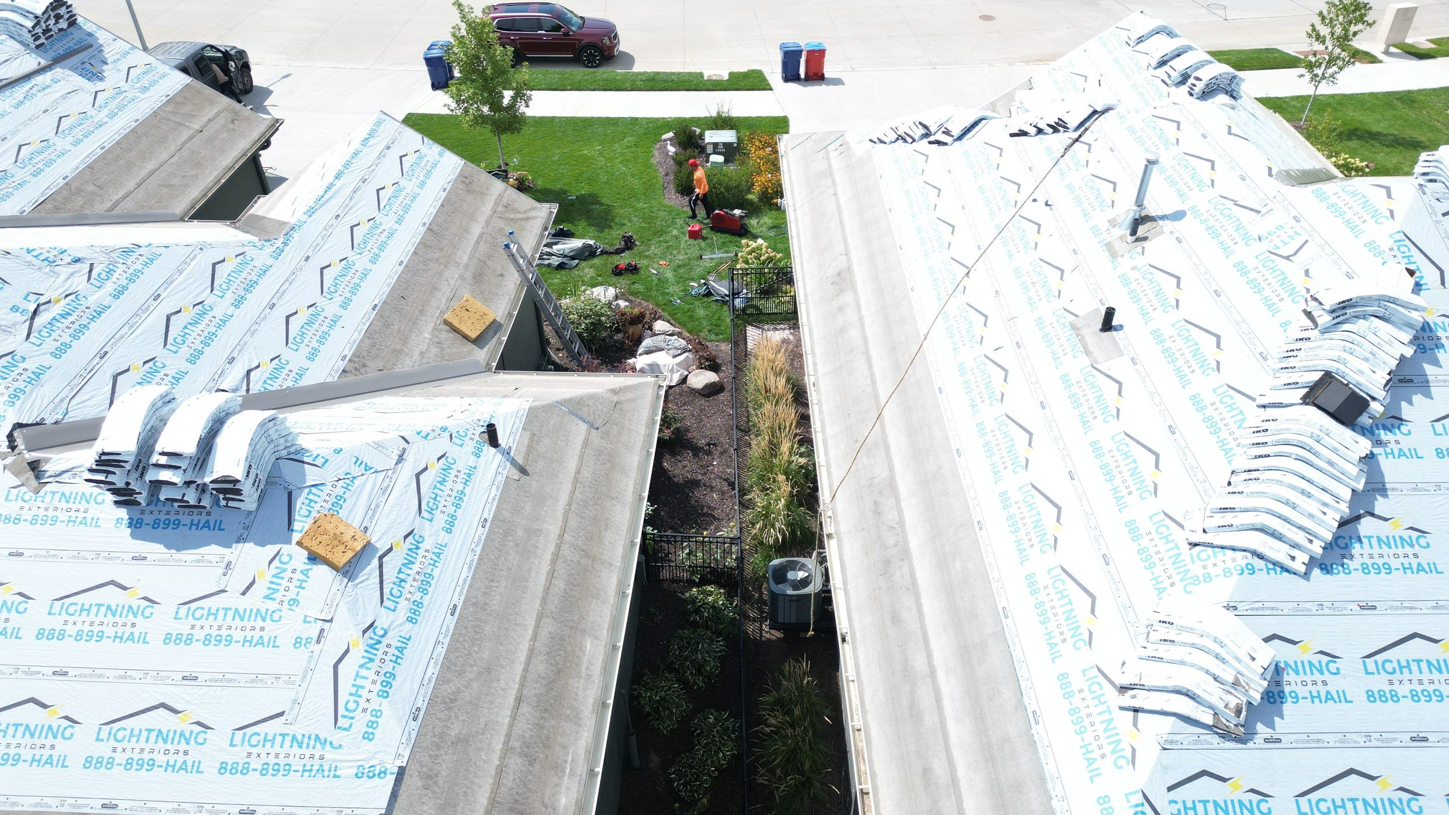 Residential Roofing Installation using IKO Nordic Cornerstone Impact Resistant Class 4 by Lightning Exteriors