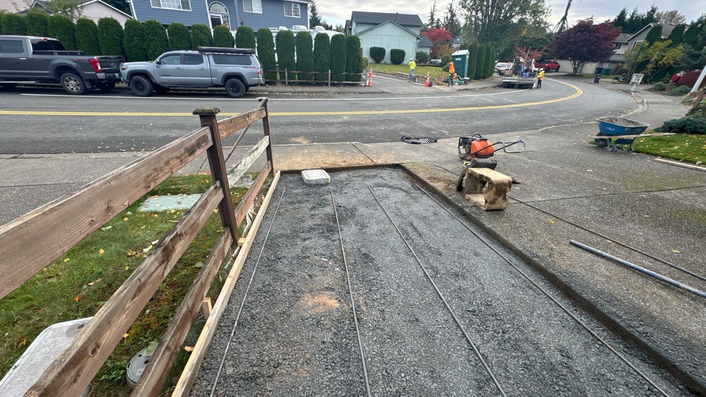 Custom Aggregate Walkway | Marysville  by Jireh Asphalt & Concrete Inc 