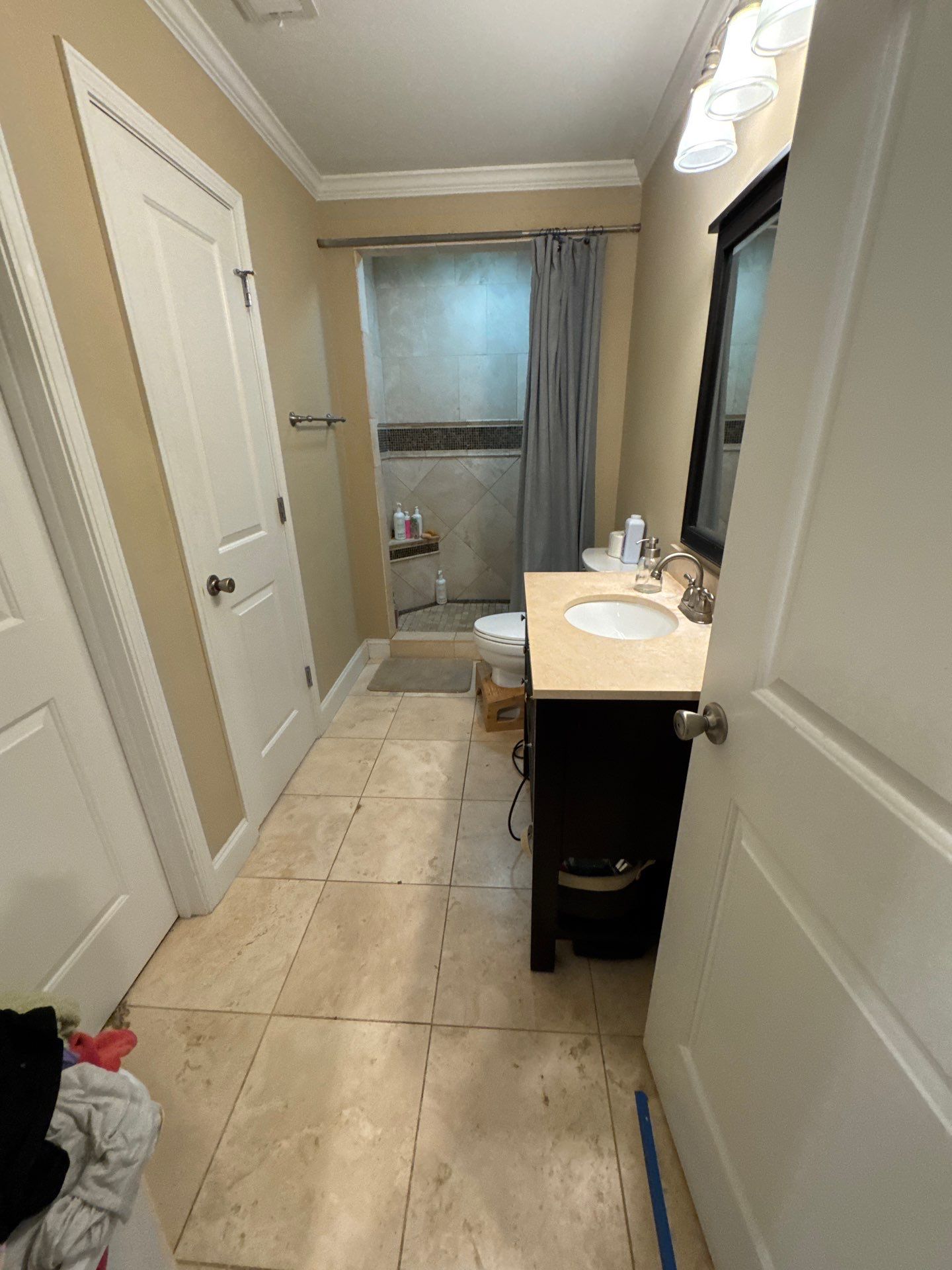 Basement bathroom remodel by Prudencio