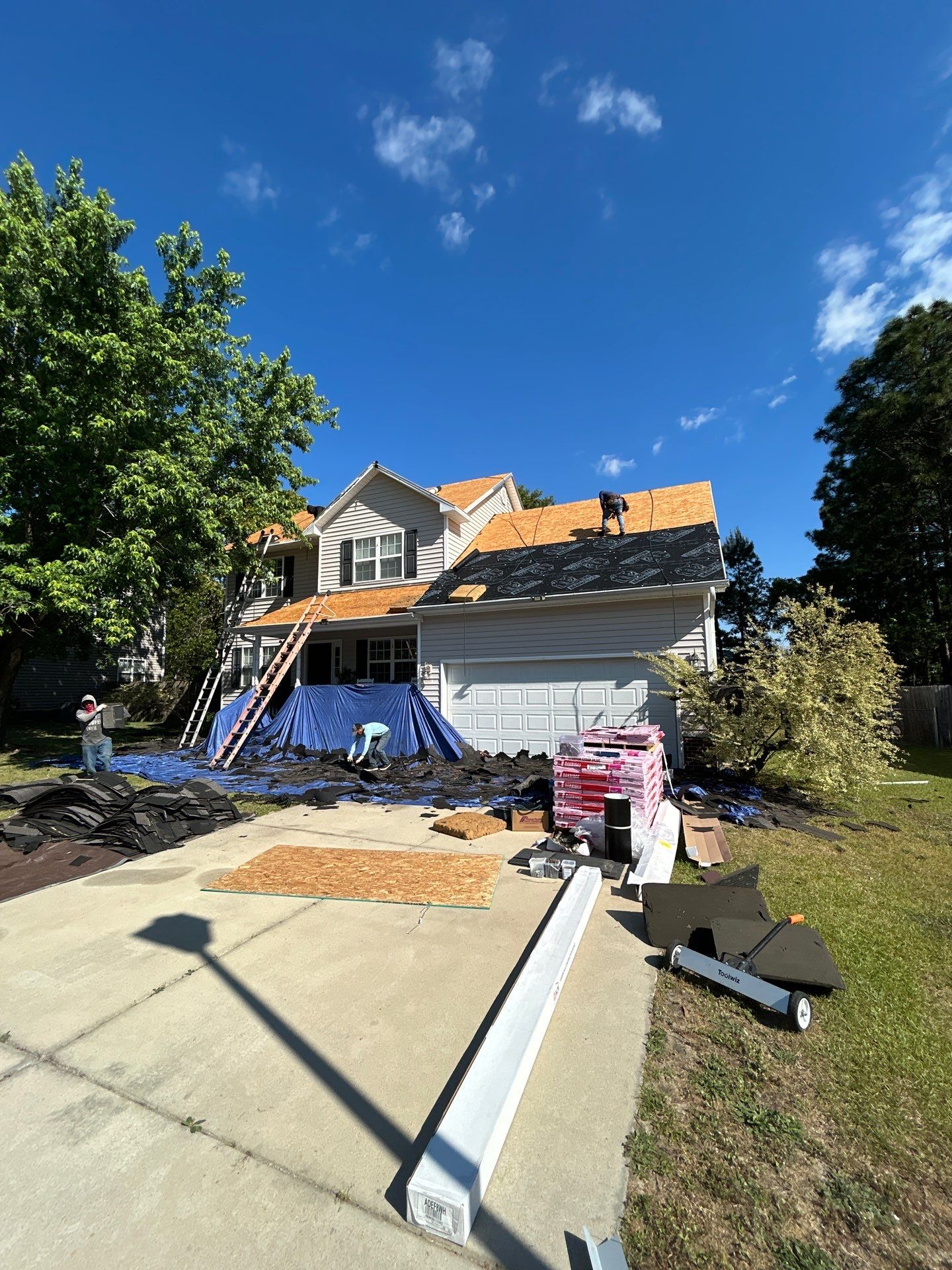 Residential Roofing Installation using Owens Corning by Karcher Roofing & Construction