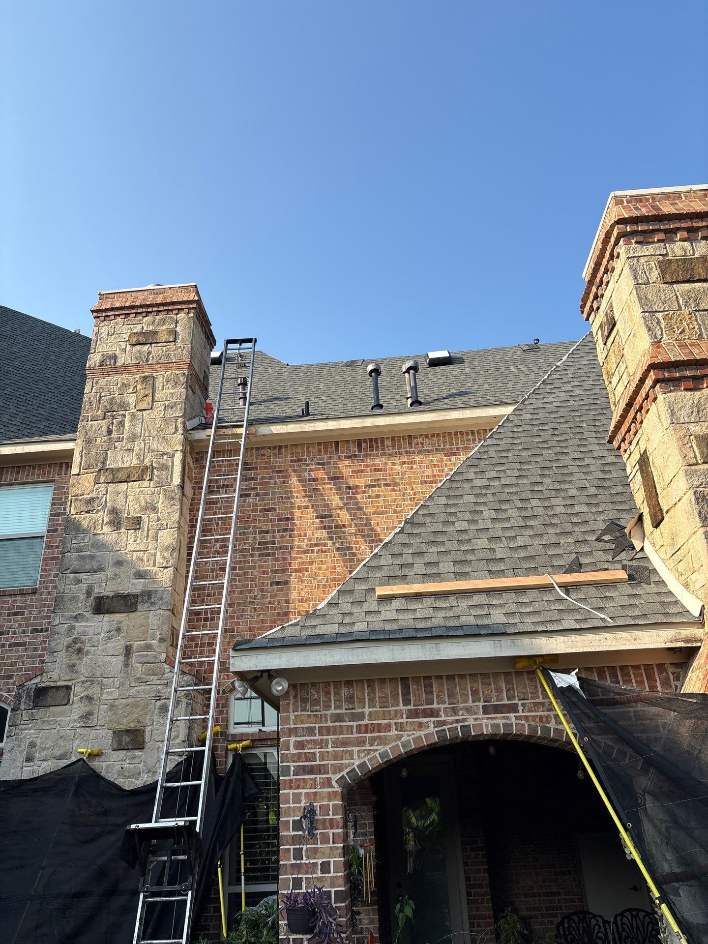 Southlake Texas Estate - Roof, Copper Awning and Gutter Project by First United Roofing & Construction