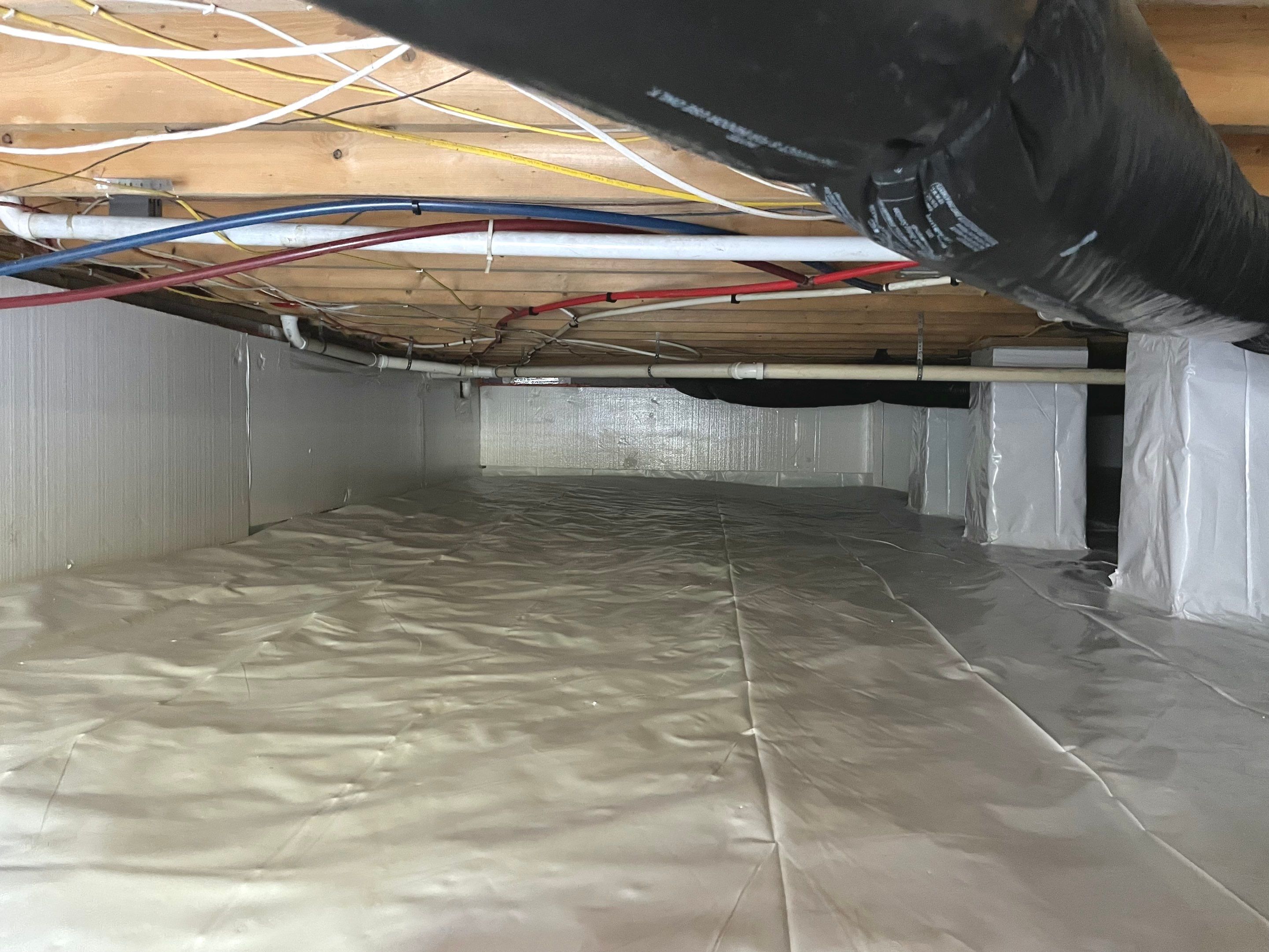 Premium Encapsulation with Bora-Foam using Bora-Foam Insulation by Impact Crawlspace