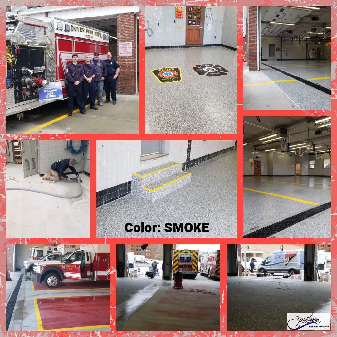 Dover Firehouse with their new Smoke Floor! by Spectrum Painting, LLC