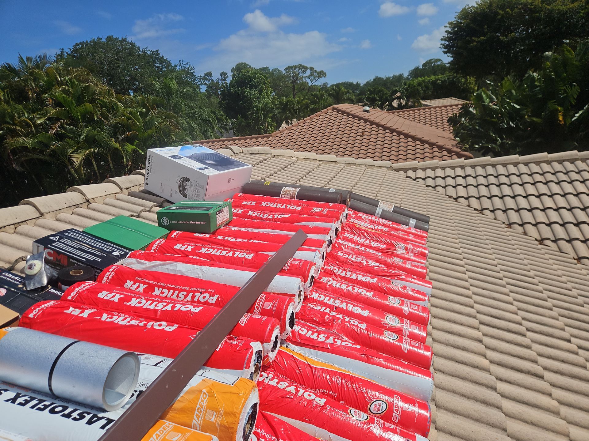 Residential Roofing Installation using 1" Nail strip metal roof by BLUES BROTHERS ROOFING