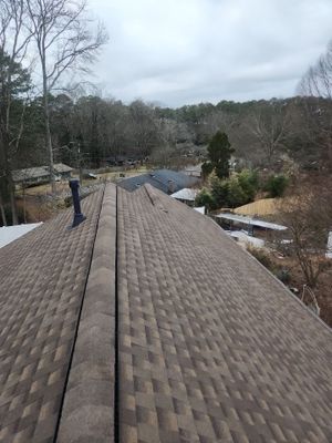 Roof replaced through insurance installation GAF Barkwood