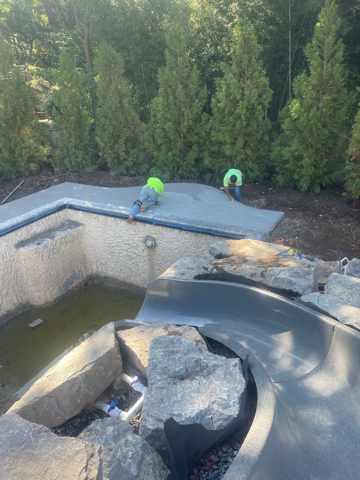 Pool Deck in Gladwyne Pa by Architectural Concrete Design