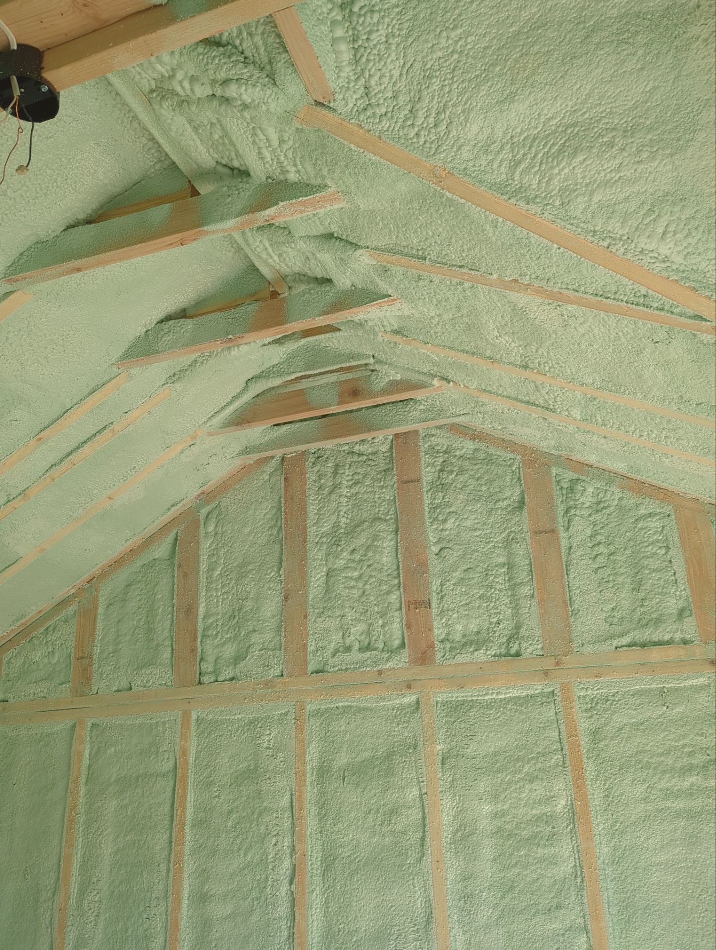 Exterior Walls using Closed Cell Spray Foam by NYS Foam & Energy