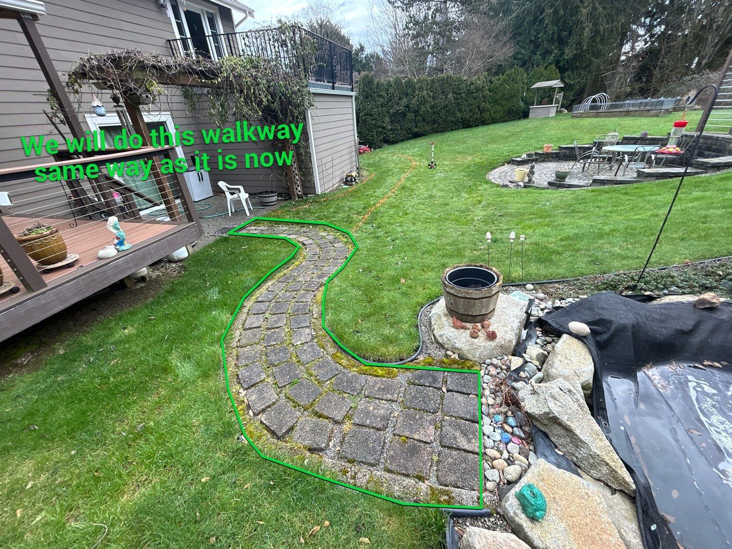 Wayne | Concrete patio & Walkway by Jireh Asphalt & Concrete Inc 