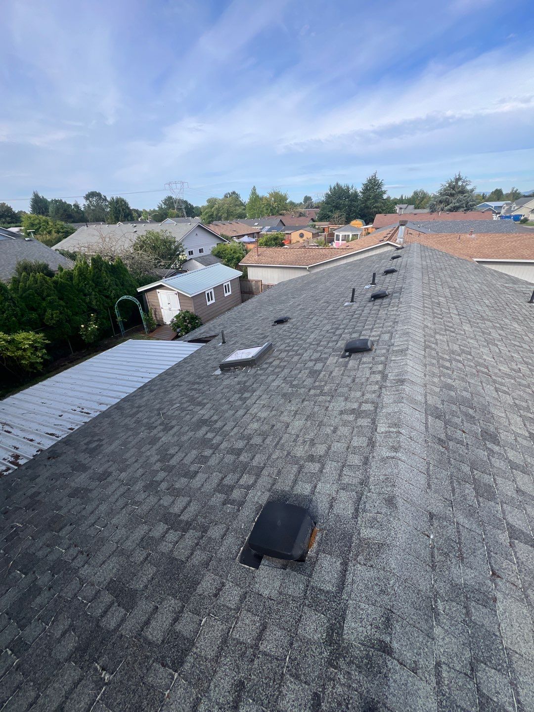 Residential Roofing Installation using IKO Dynasty (Color: Frostone Grey) by Orezona Building & Roofing Company, Inc.