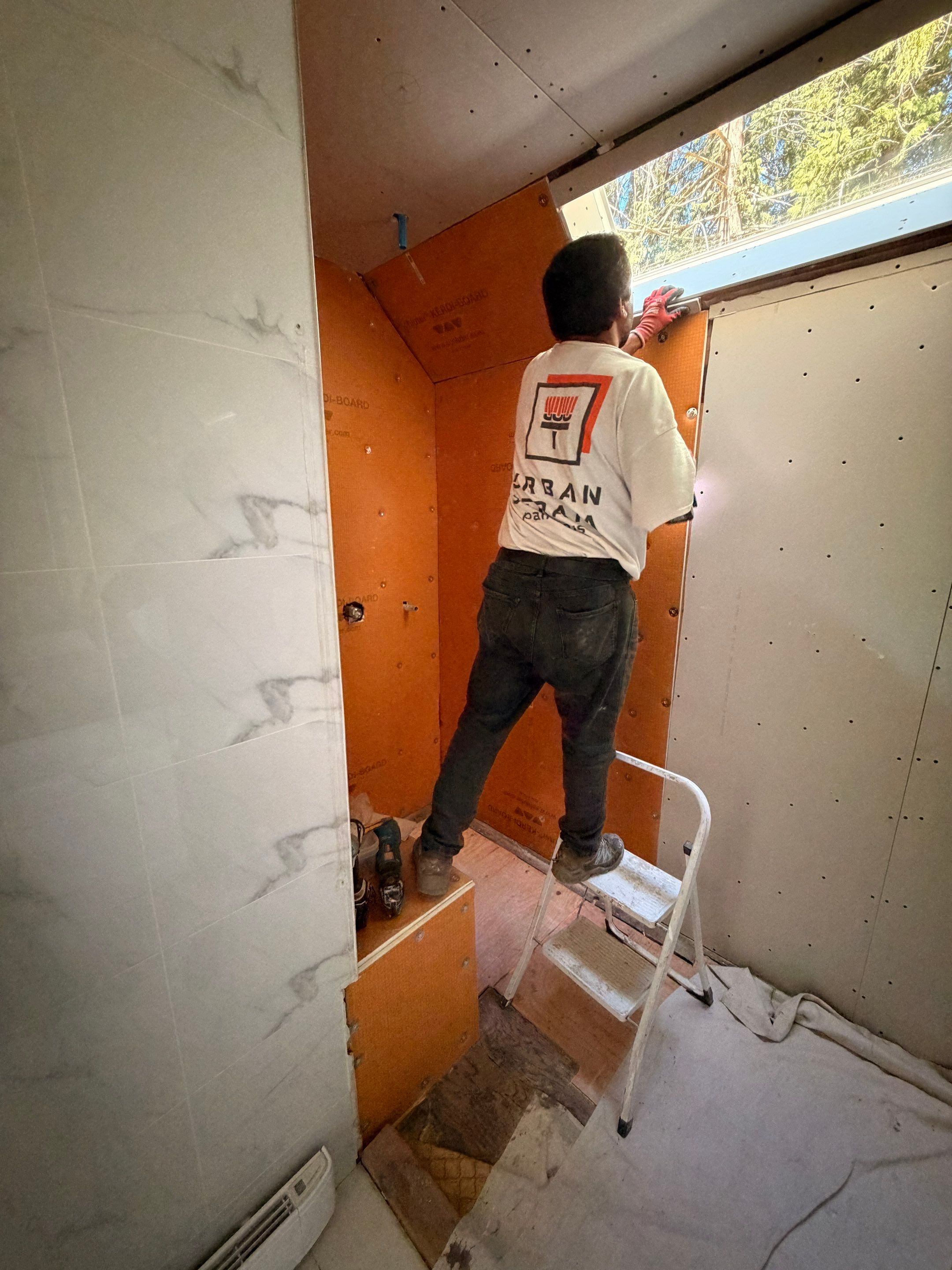 Water Damage Restoration & Bathroom Renovation in West Vancouver by YVR Construction Group
