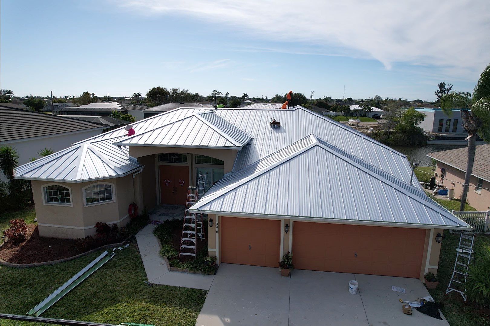 Residential Roofing Installation using Tri County Metal by 1st Class Roofing, Inc. 