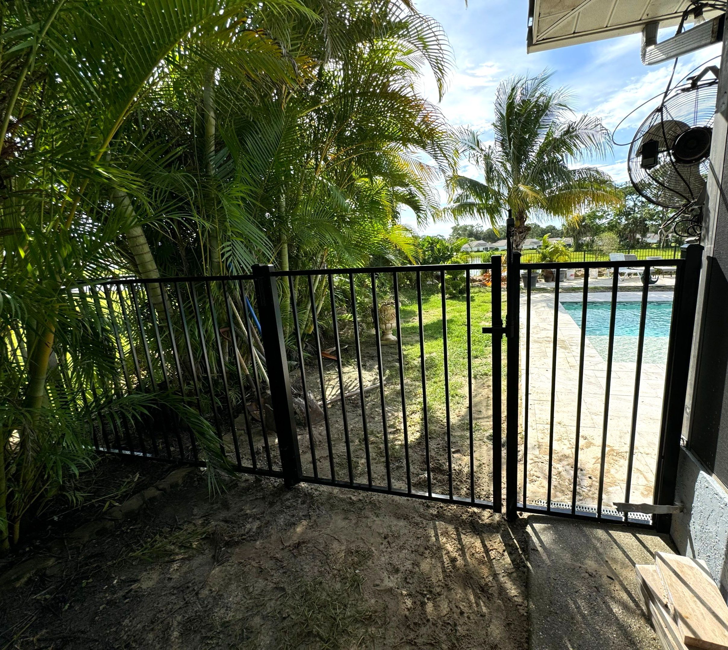 Aluminum Fence Installation using 3 Rail Aluminum Fence by Asap fence and gates, LLC