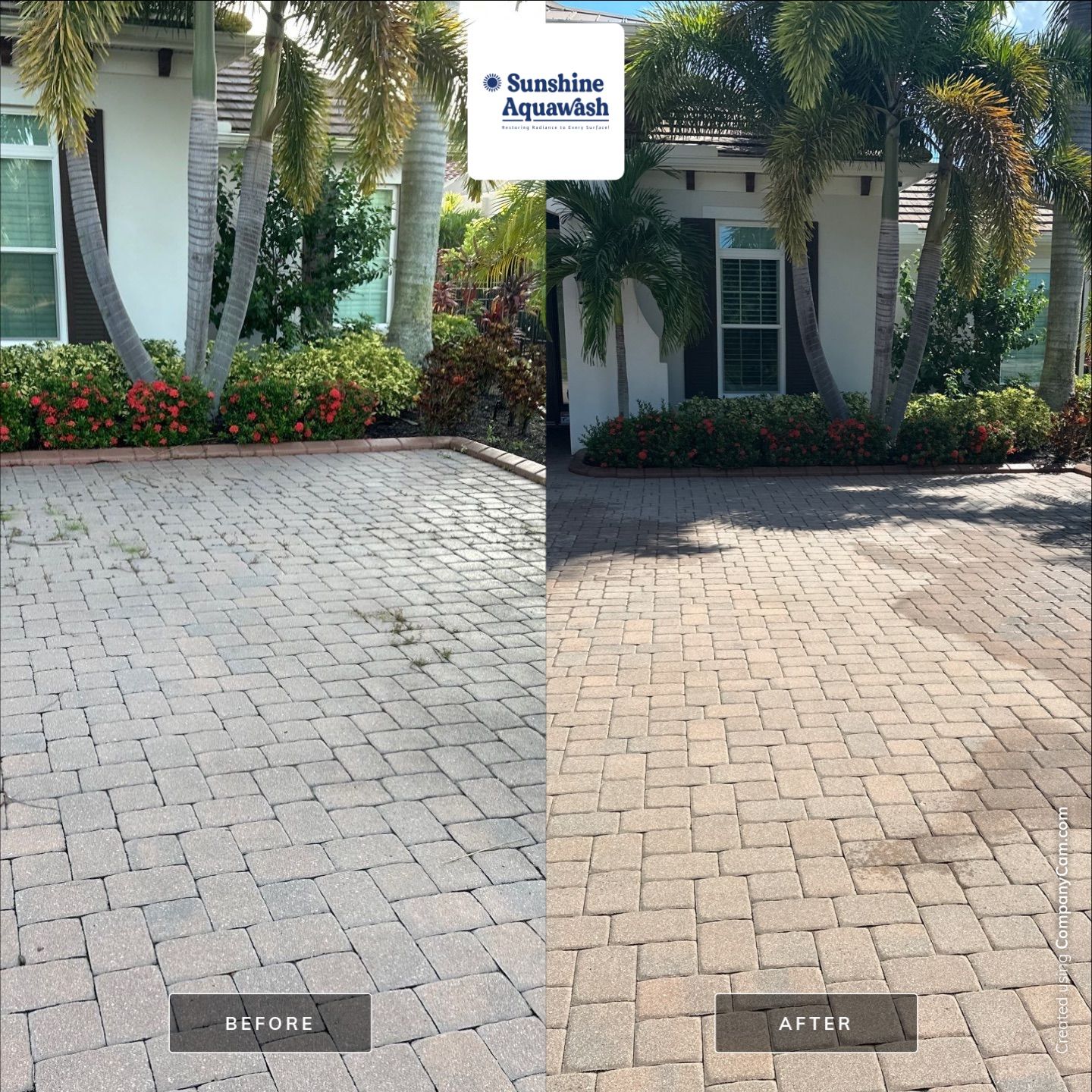 Paver Patio/Lanai & Driveway Cleaning in Winding River, Bradenton, FL | Sunshine AquaWash by Sunshine AquaWash