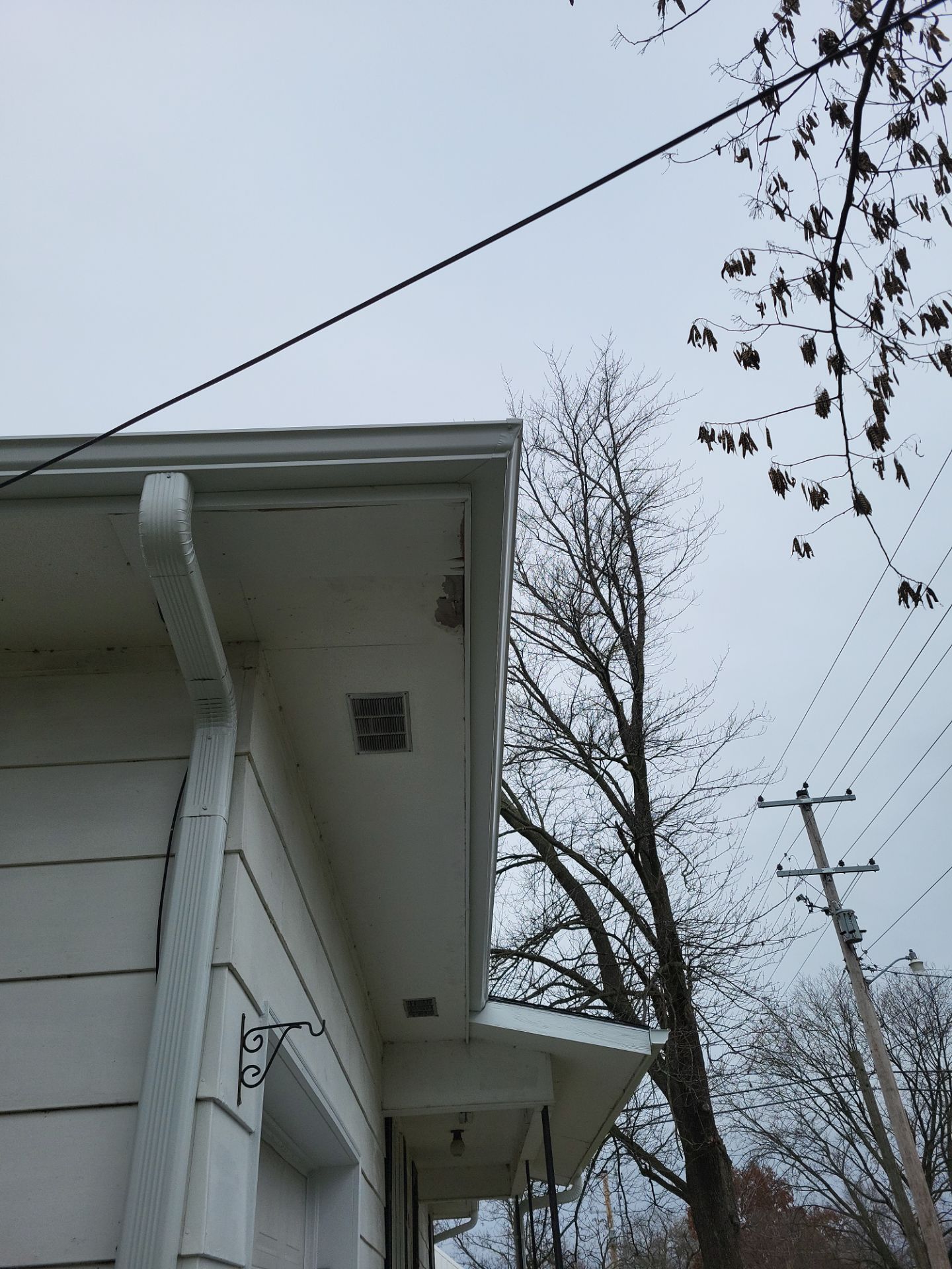 Residential Gutters & Downspouts Install - Color White  by Titan Commercial & Residential Roofing 