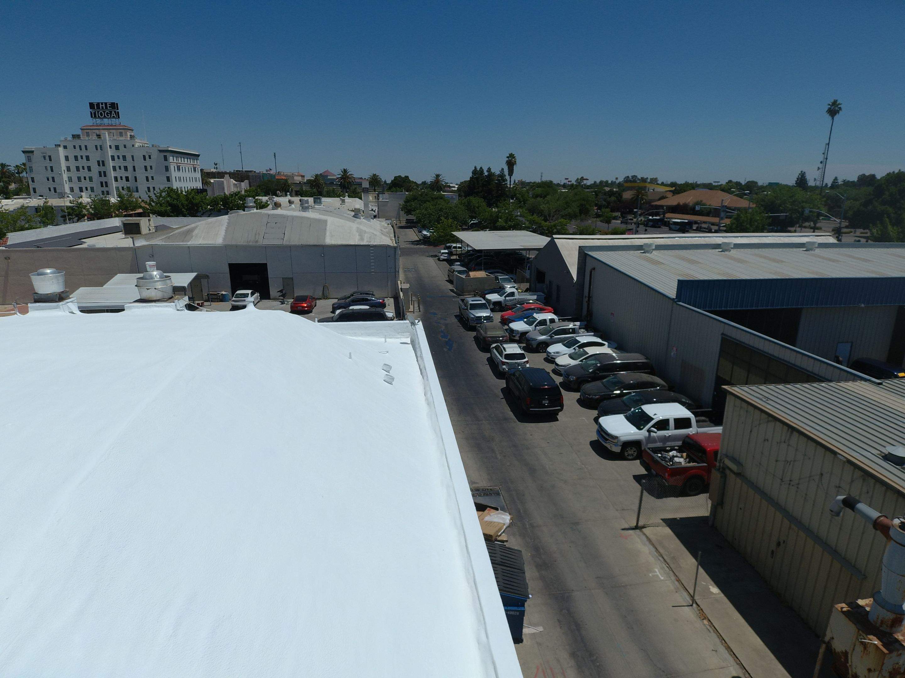 Spray foam and coatings using Conklin Benchmark/PUMA XL coatings and spray foam by Straight Edge Roofing Inc
