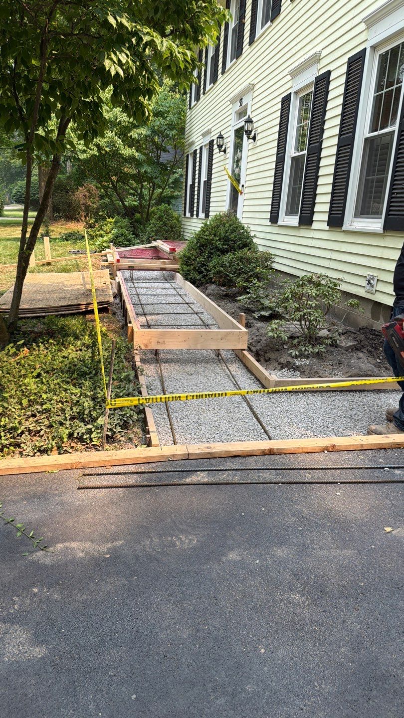 Fairport Oxford Slate Stamped Walkway by NG Masonry & Construction LLC