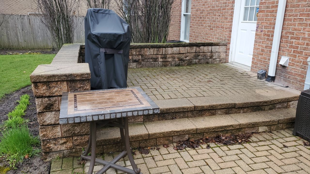 Brick paver clean, sand and seal.  using Surebond SB-1300 by Northern Power Washing LLC.