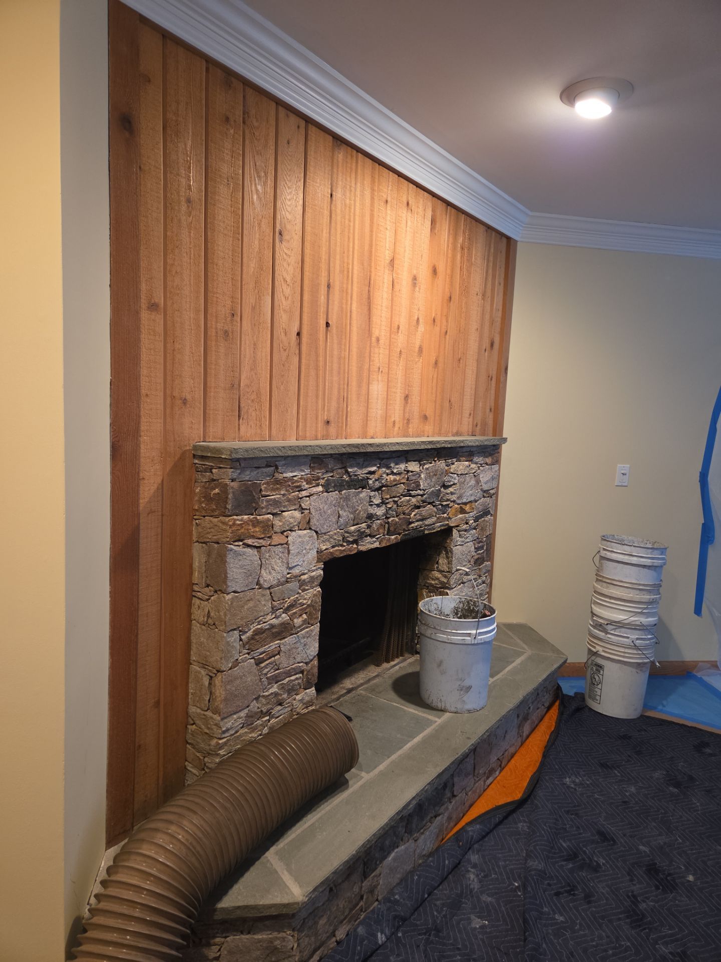 Firpelace Change out  by Neighborhood Chimney Services 