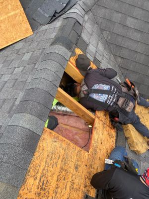 Residential Roofing Repair using Owen's Corning Duration (Lifetime) Shingles