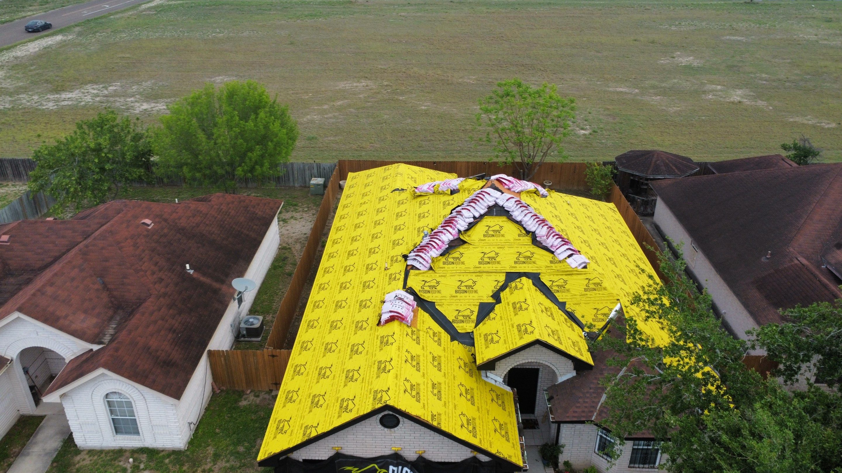Project in Mcallen by Bison Roofing  