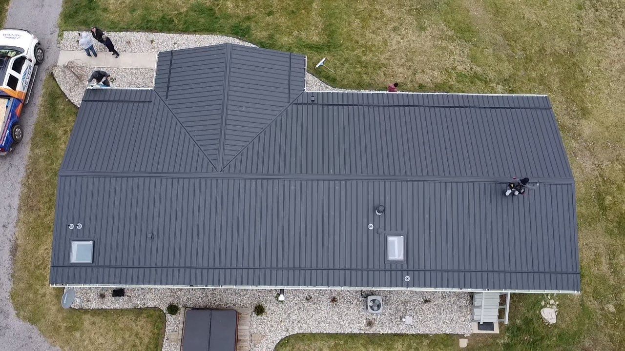 Exposed Fastener Metal Roof Replacement – Columbia City, Indiana by 4Ever Metal Roofing