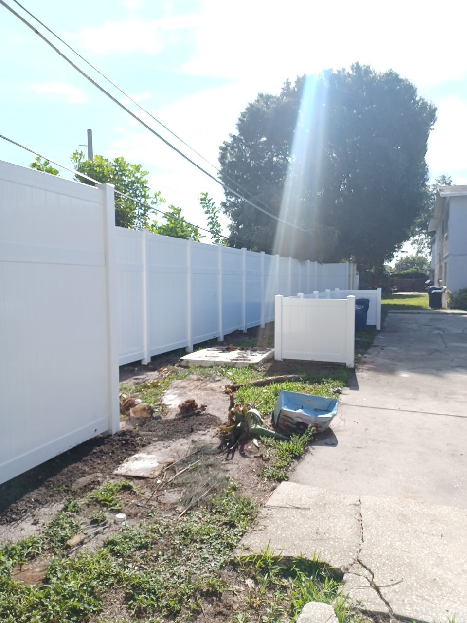 Bradenton, FL 6+2 White Vinyl Privacy Fence  by Asap fence and gates, LLC