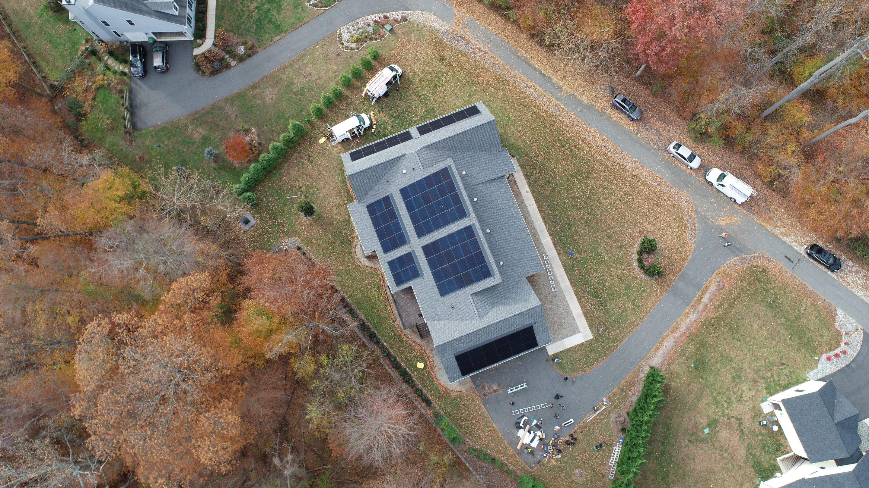 Solar Roof using GAF Decotech integrated panels by American Home Contractors