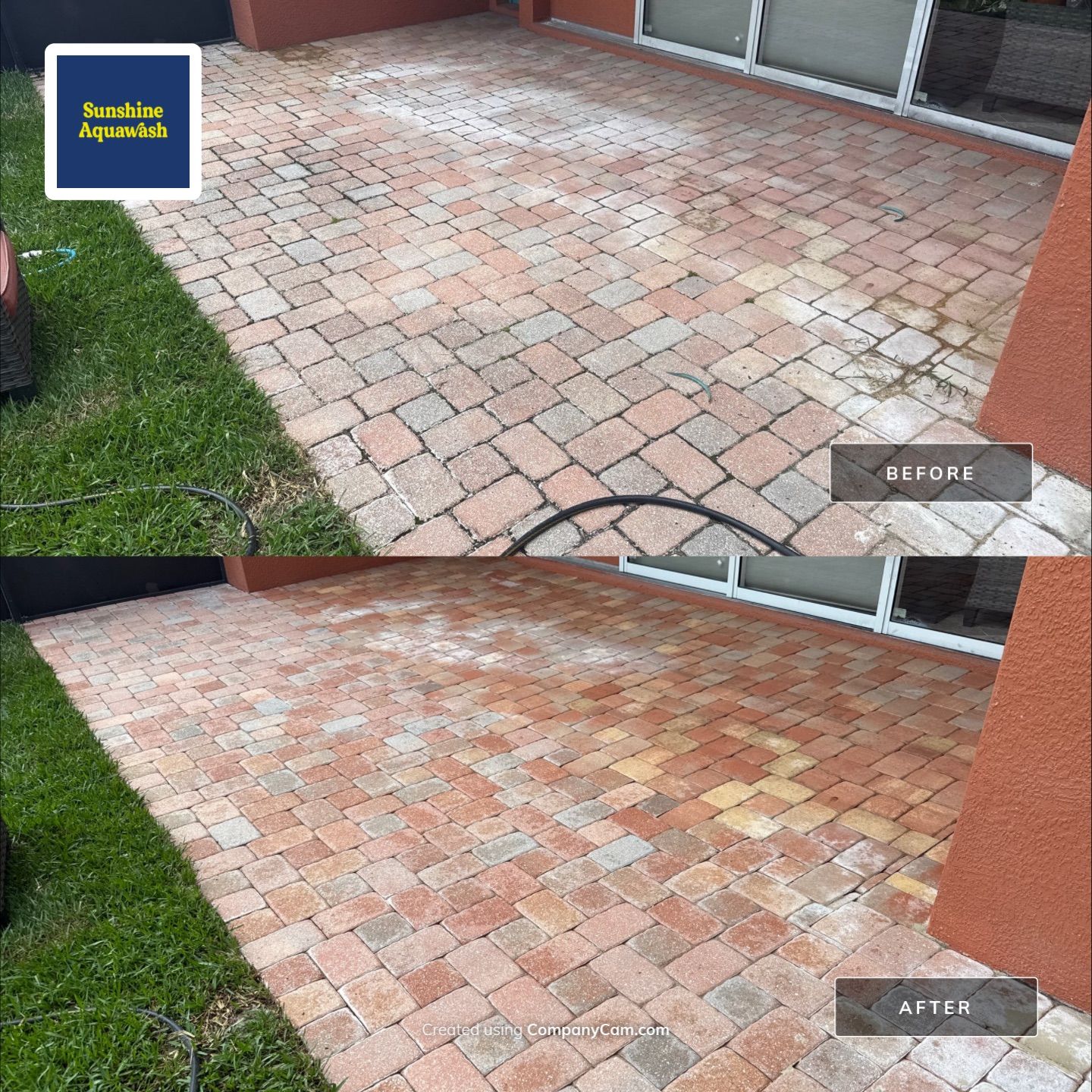 Vinyl Fence & Paver Patio Cleaning β Creekside Oaks, Parrish, FL by Sunshine AquaWash