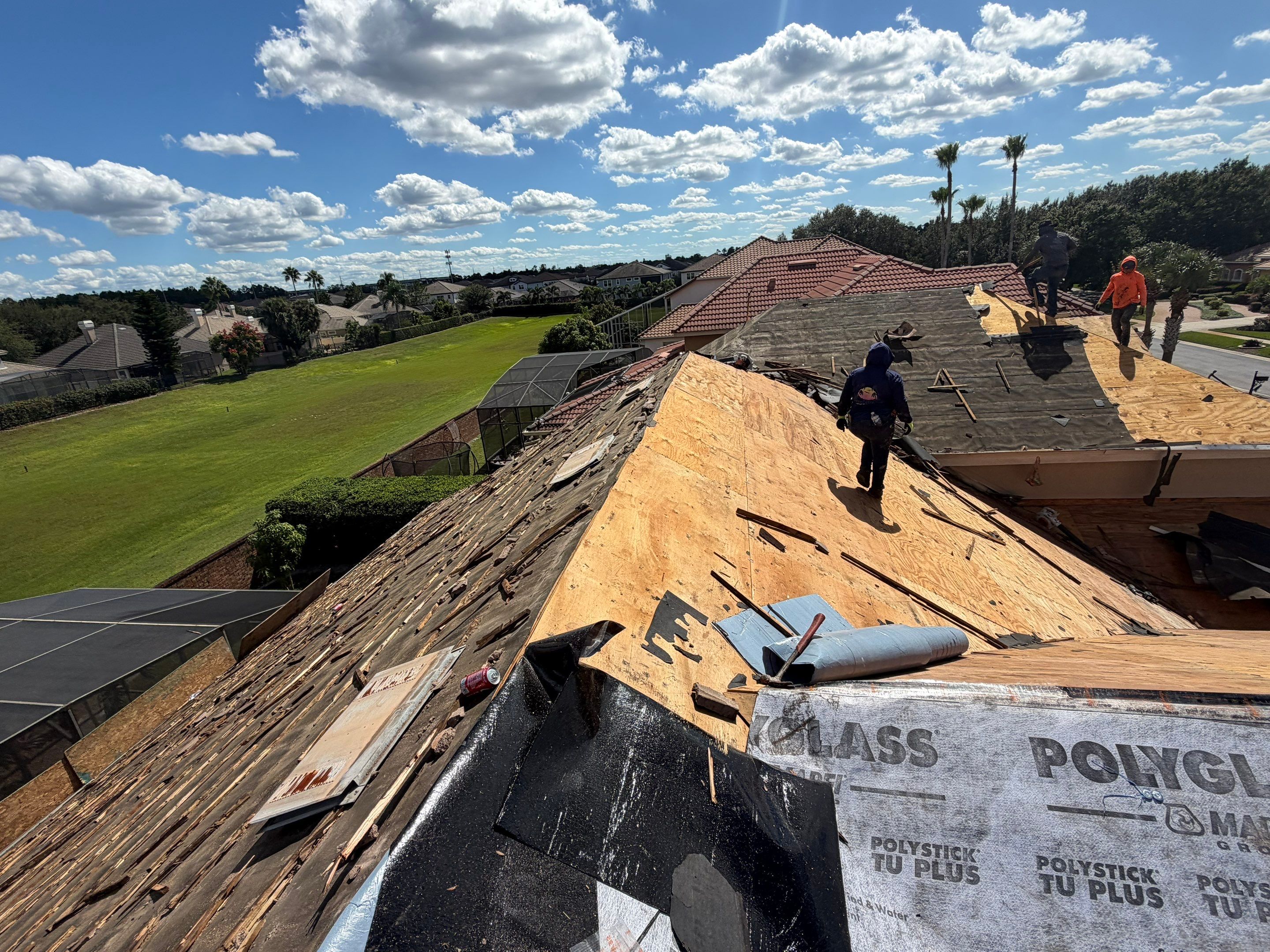 Full Concrete Tile Roof Replacement with Polyglass Underlayment in Orlando by Fortified Roofing Solutions Corp.
