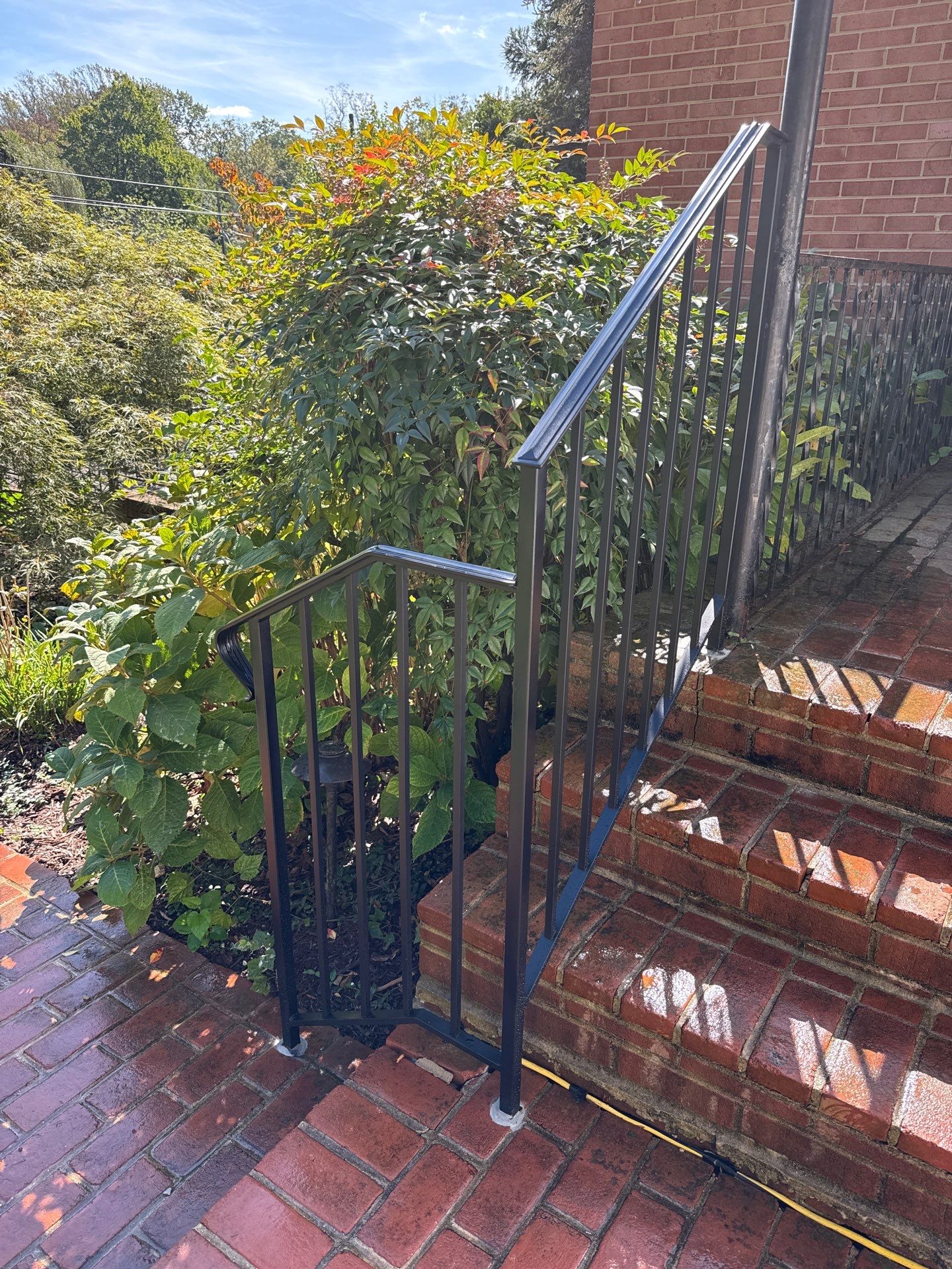 Traditional Iron Stair Railing Extension - Falls Church, VA by Capitol Iron Works