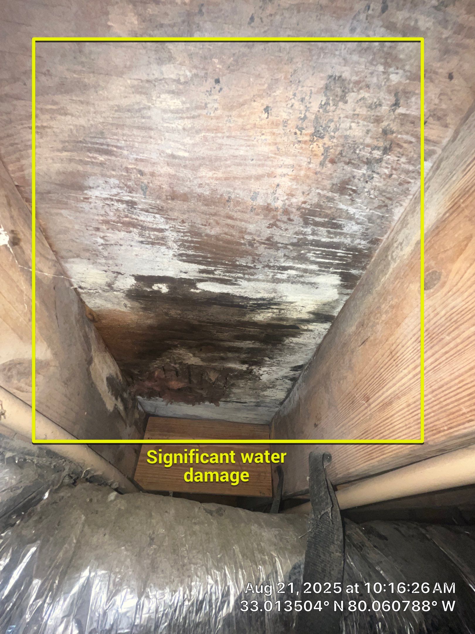 Crawlspace remediation & encapsulation with ductwork replacement by EAS Environmental, LLC.