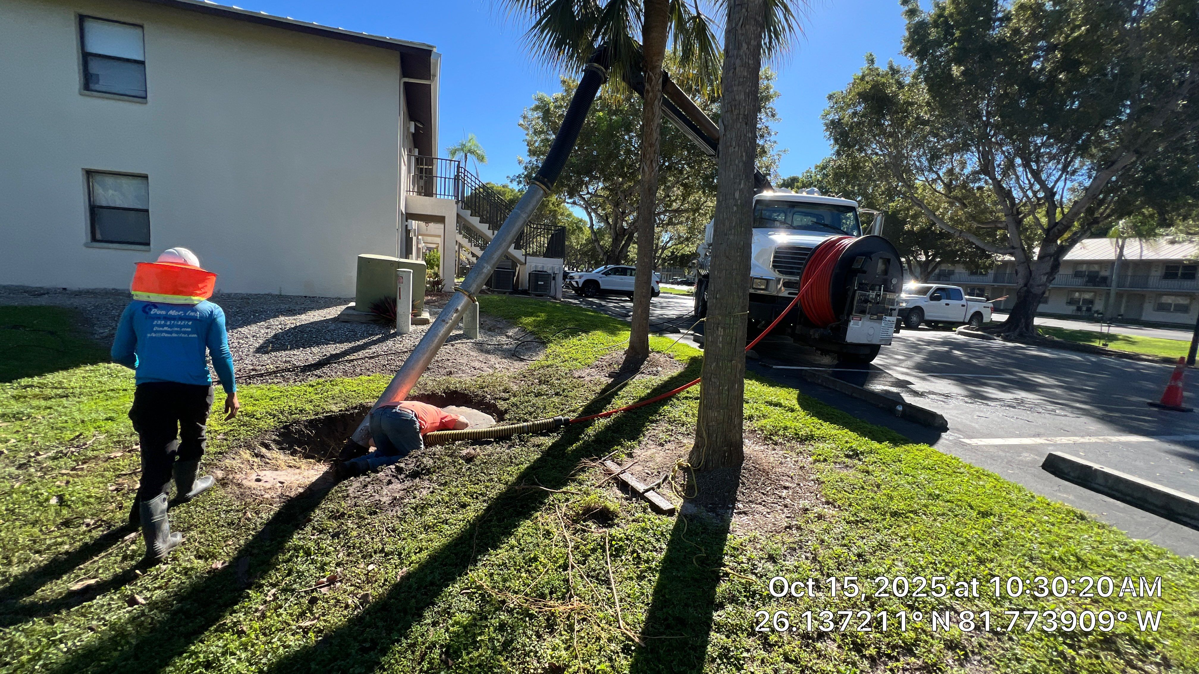 Naples Apartment Complex Culvert Cleaning by APS Power & Water
