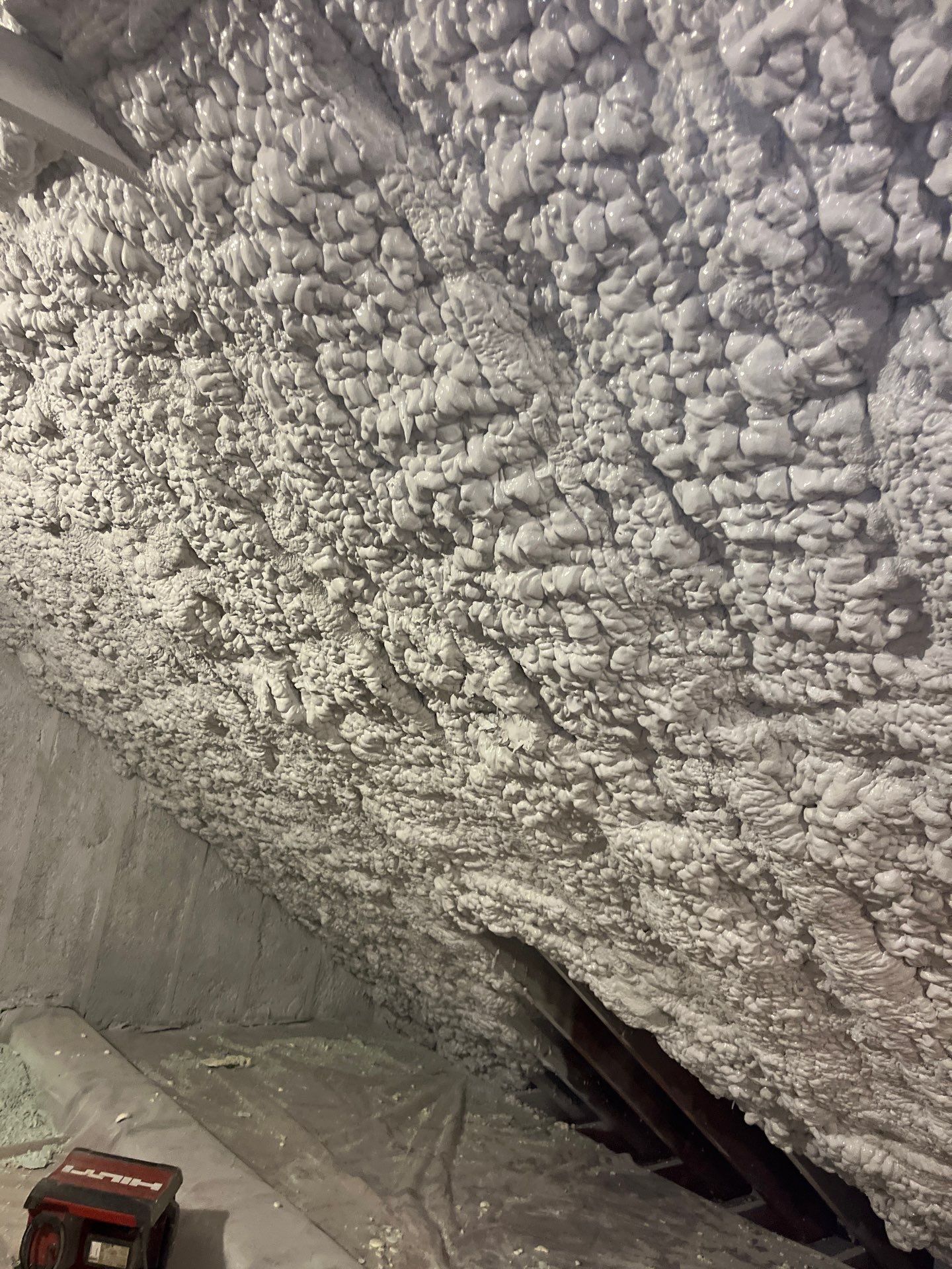 Attic Retrofit using open cell spray foam by NYS Foam & Energy