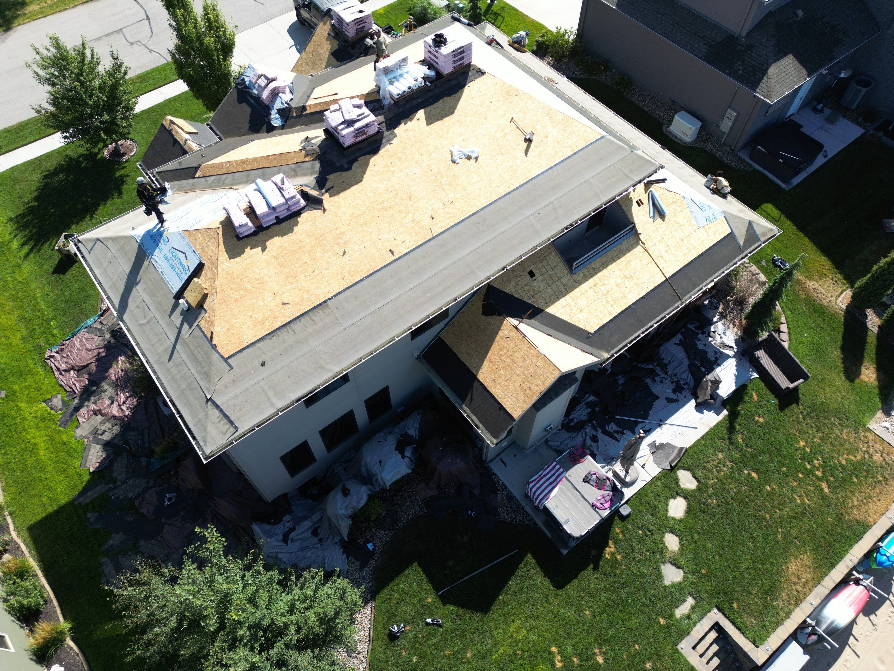 Residential Roofing Installation using Owens Corning Duration Summer Harvest by Lightning Exteriors