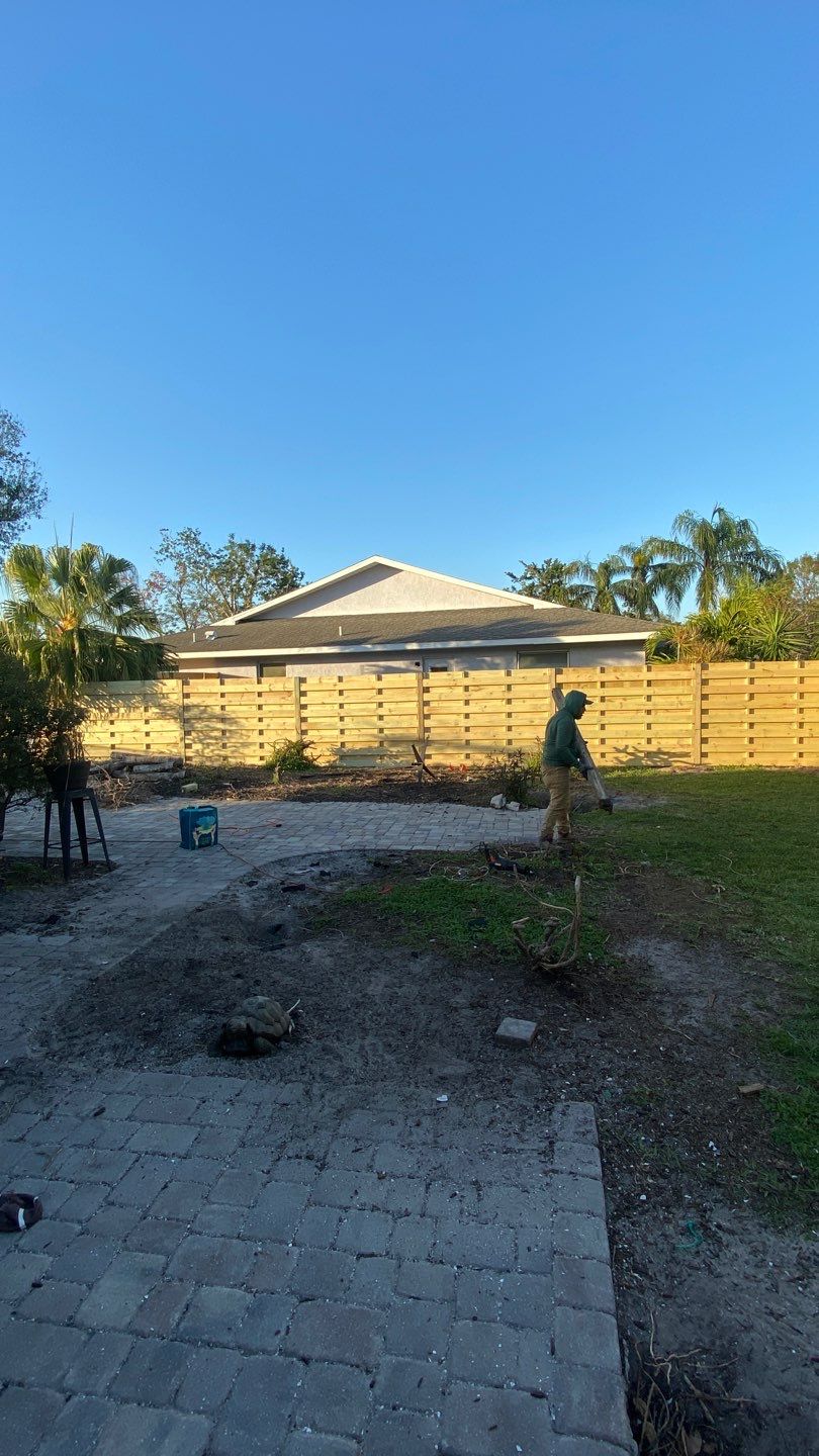 Wood Fence Installation using Shadowbox Wood Fence by Asap fence and gates, LLC