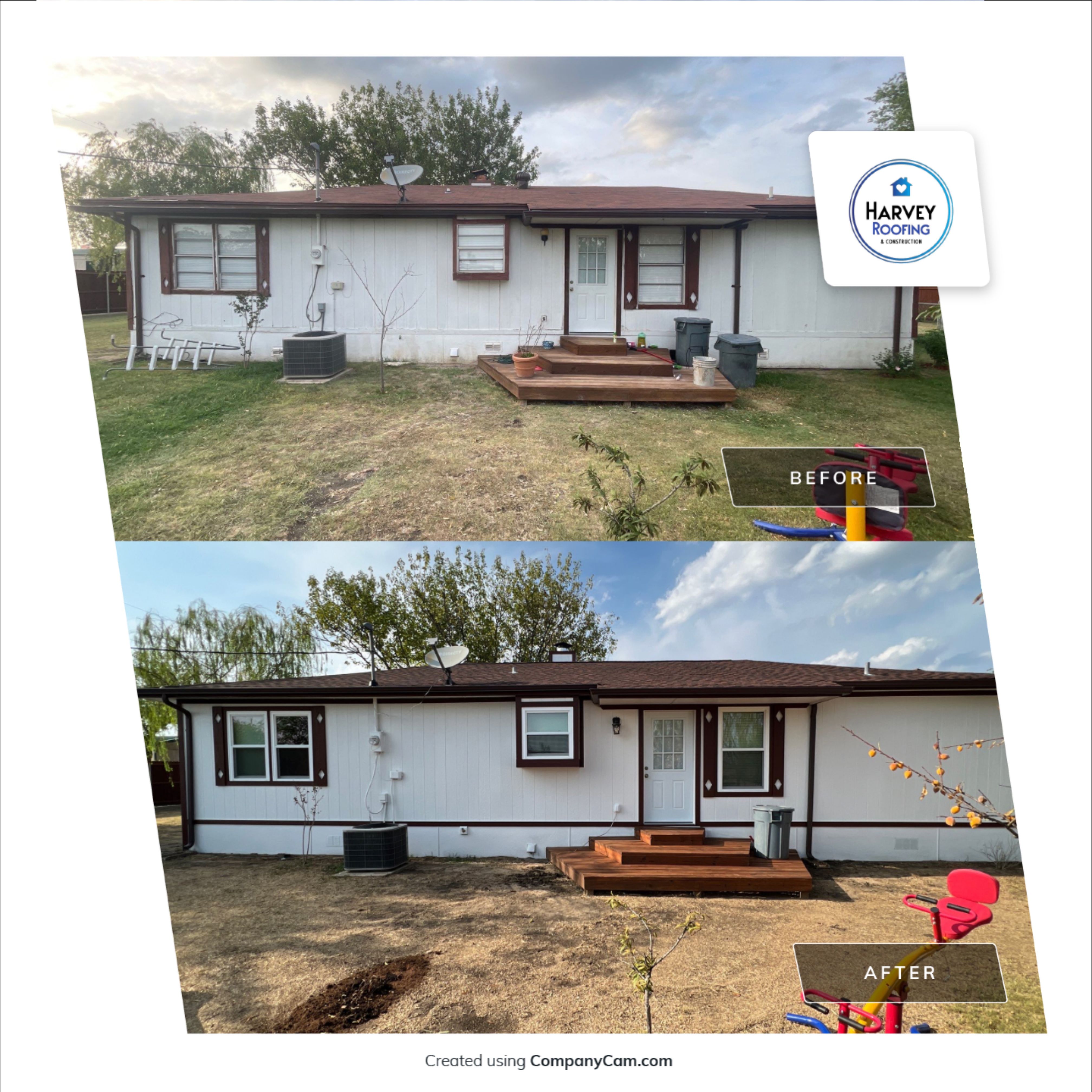 Residential Roofing Installation using Roofing Shingles by Harvey Roofing & Construction